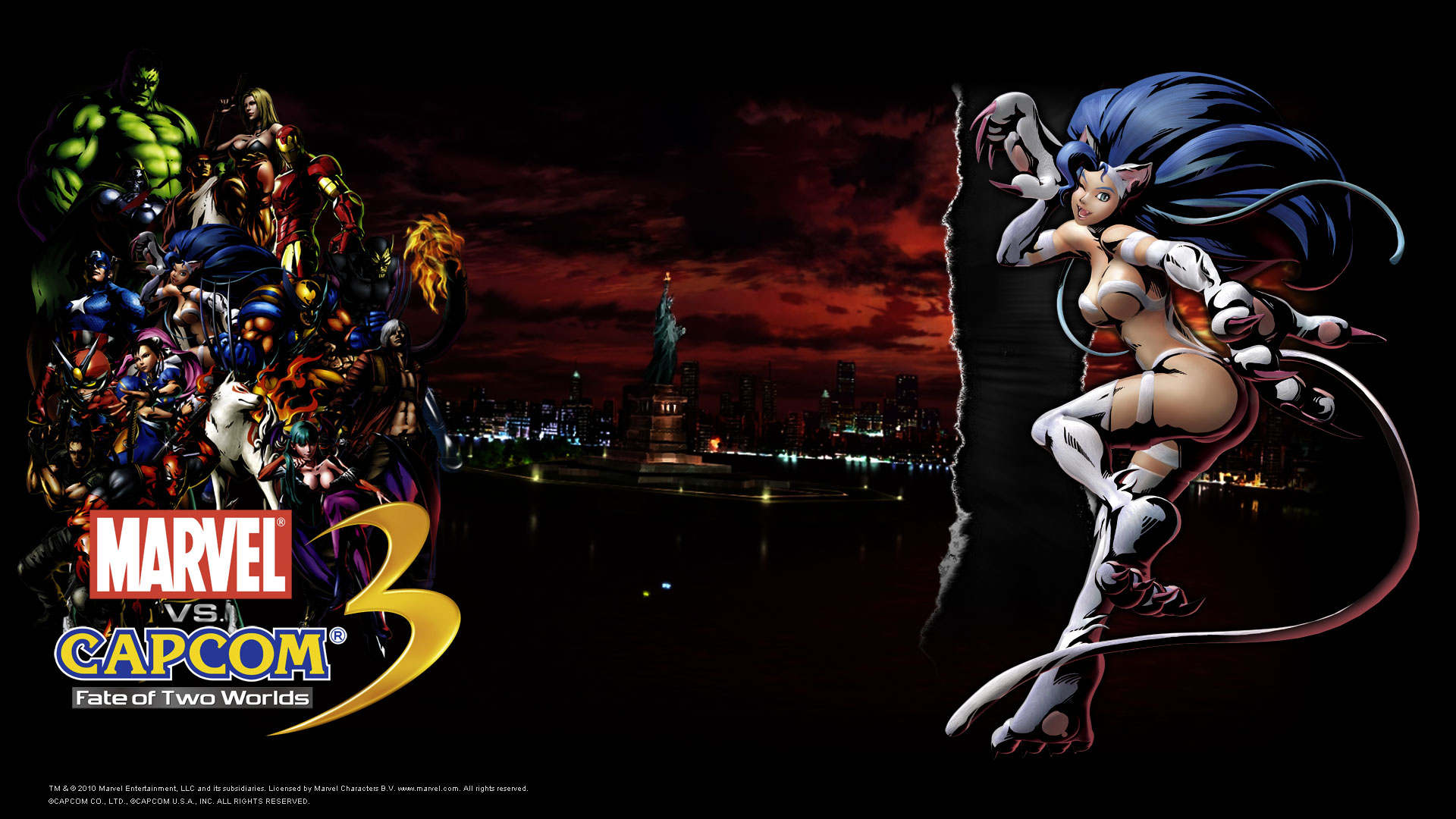 Marvel Vs Capcom Amaterasu Captain America Hulk Iron Man Wolverine 1920x1080