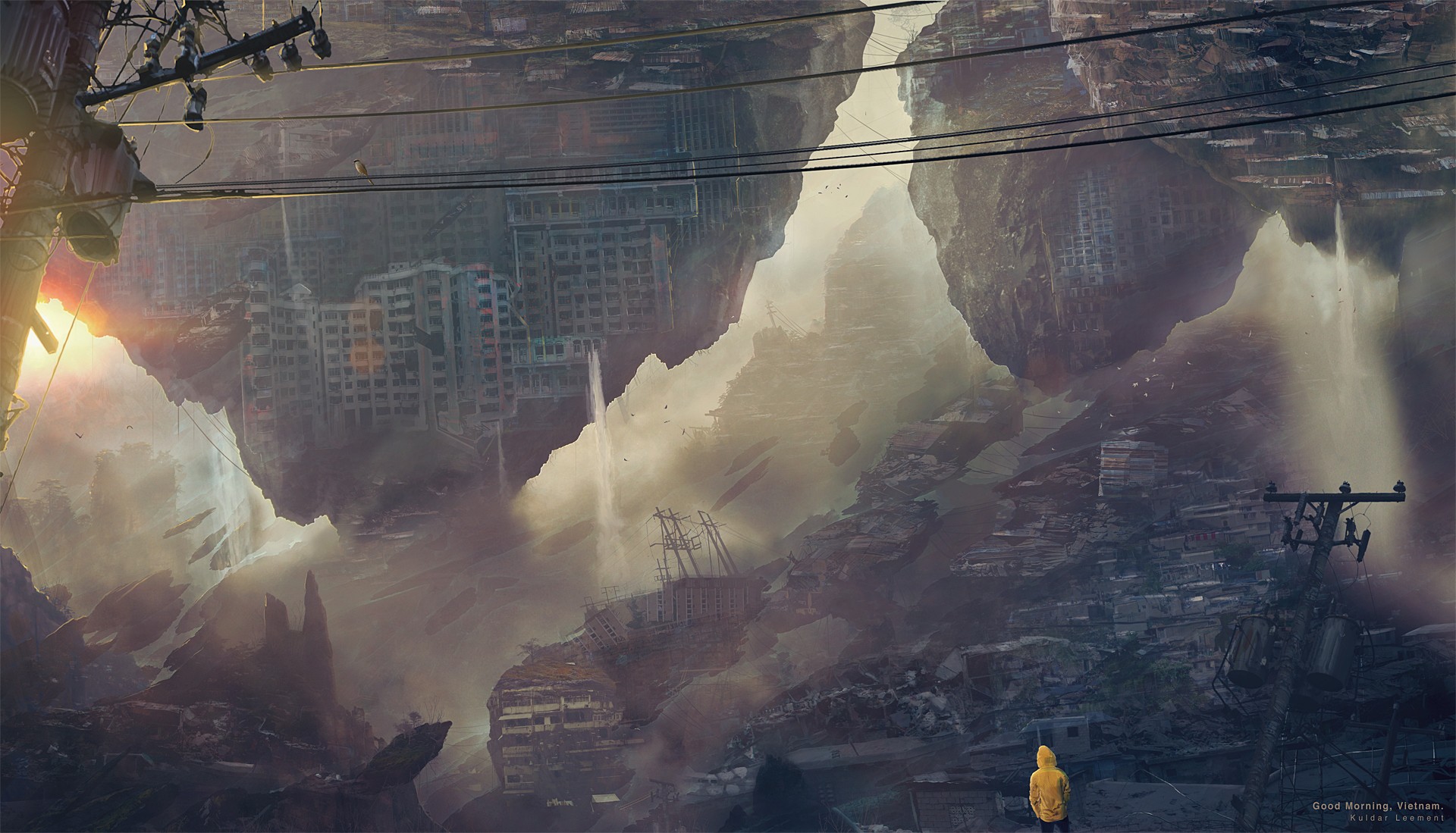 Artwork Apocalyptic Cityscape Morning Anime Kuldar Leement Kuldar Leement 1920x1099