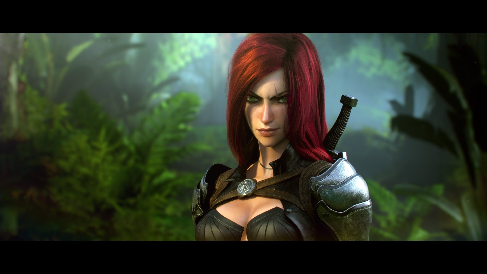 Redhead League Of Legends Light Armor Dagger Jungle Video Games Katarina League Of Legends 1920x1080