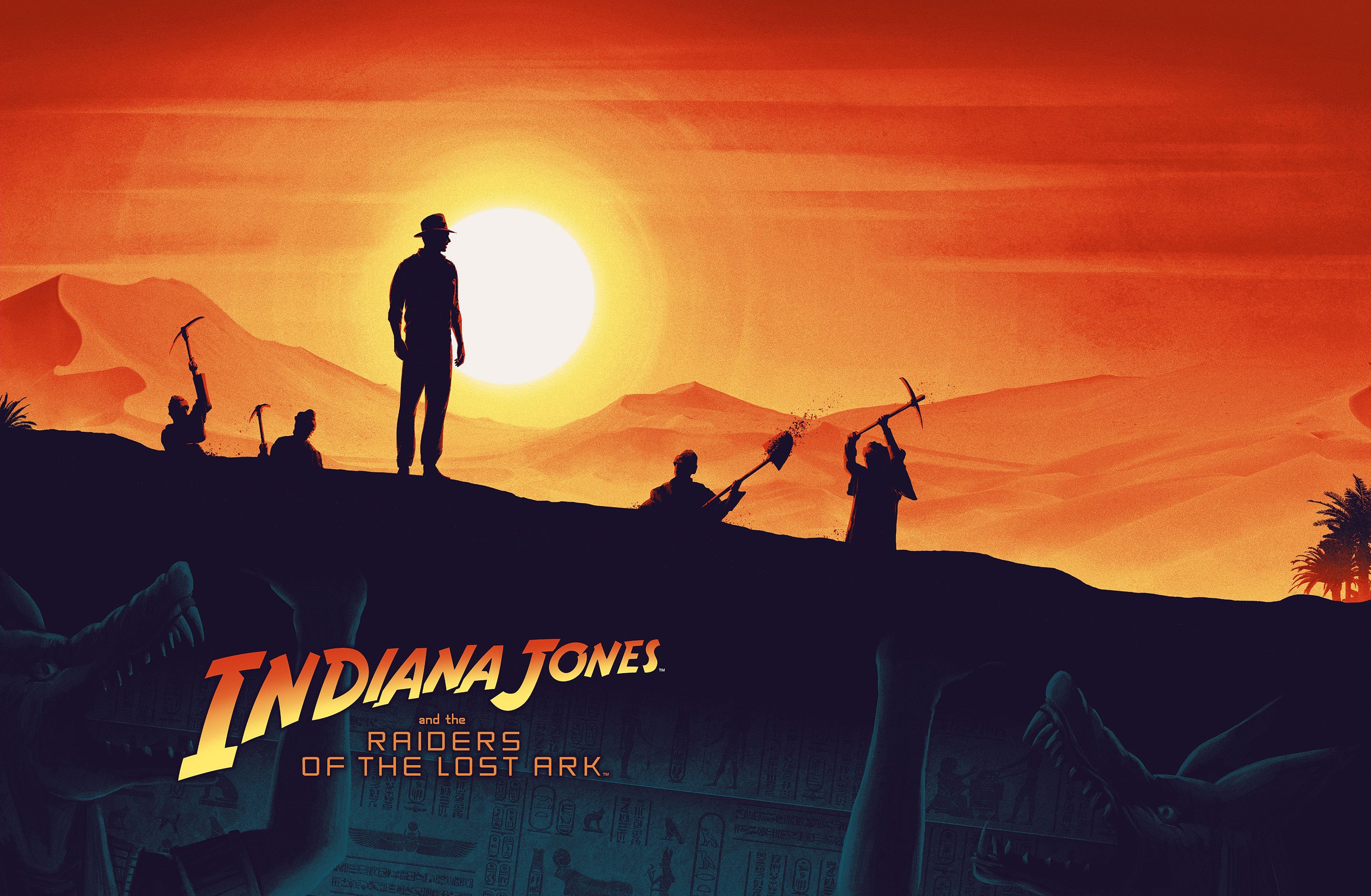 1981 Year Movies Indiana Jones Indiana Jones And The Raiders Of The Lost Ark Artwork 2890x1890