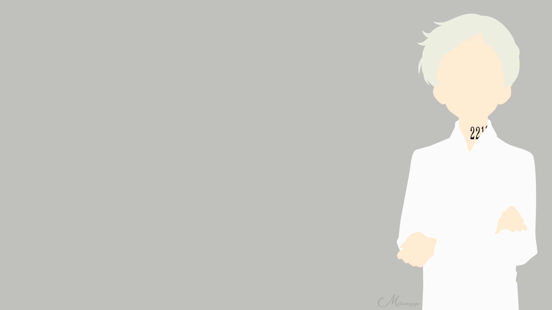 The Promised Neverland Norman The Promised Neverland Numbers Anime Blonde Simple Background 1920x1080