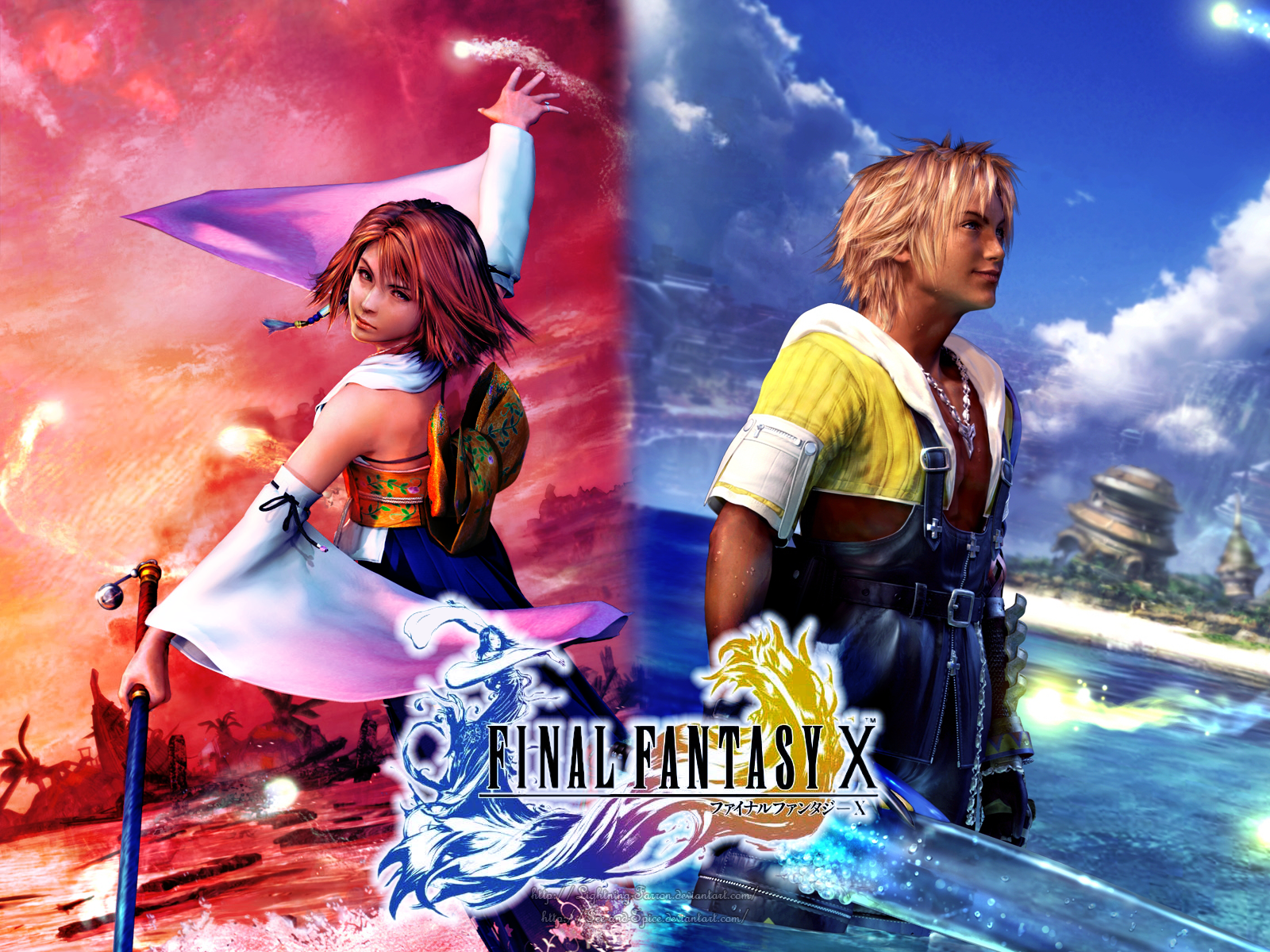 Final Fantasy X Yuna Tidus Final Fantasy 1600x1200