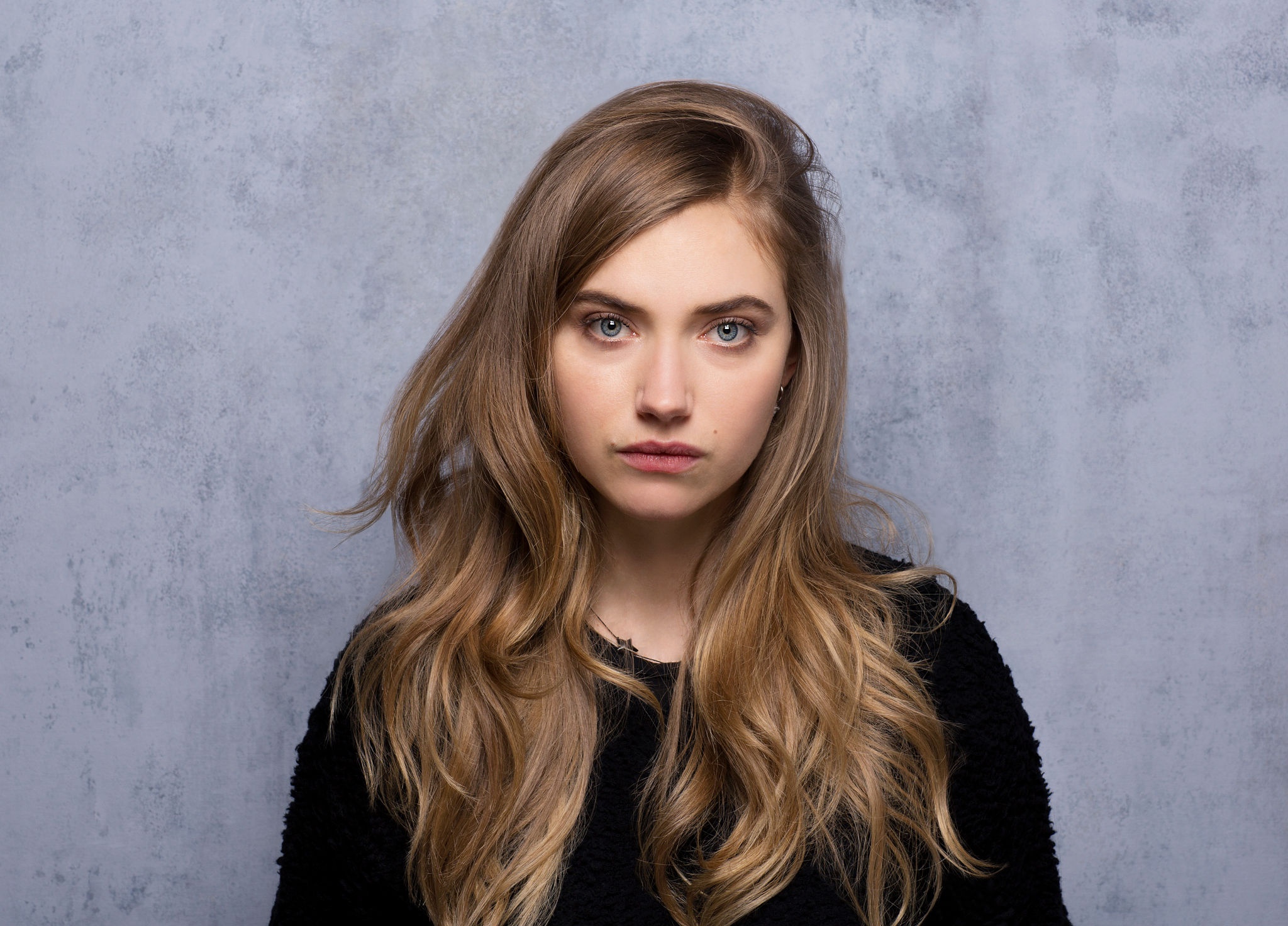 Blonde Looking At Viewer Face Andrey Vechkenzin Bokeh People Imogen Poots Actress Women 2048x1472