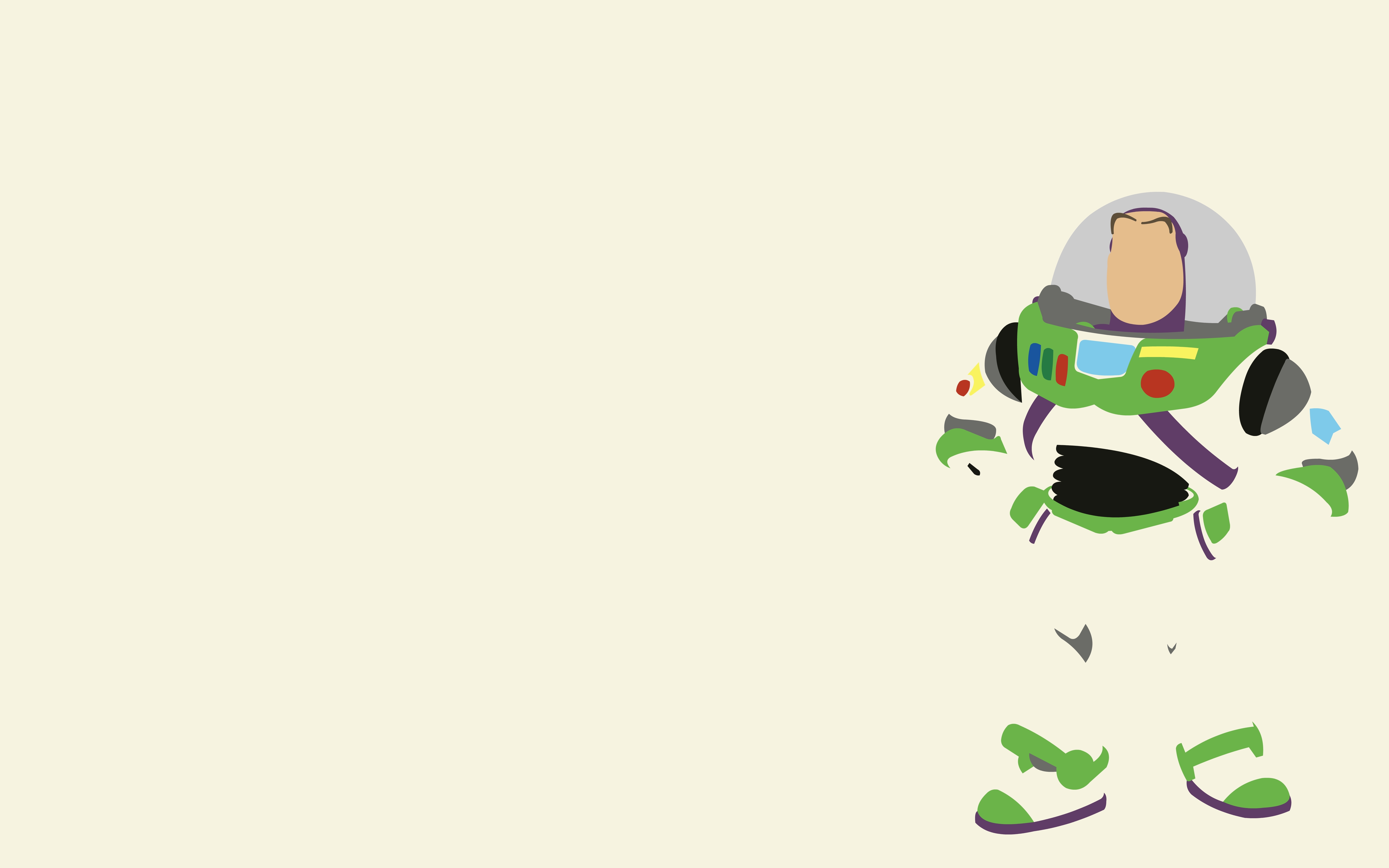 Buzz Lightyear Toy Story Minimalist 6667x4167