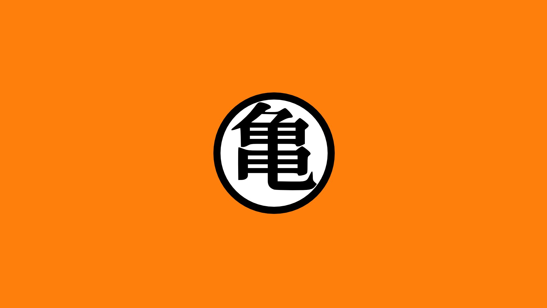 Dragon Ball Z Anime Orange Background Simple Background 1920x1080