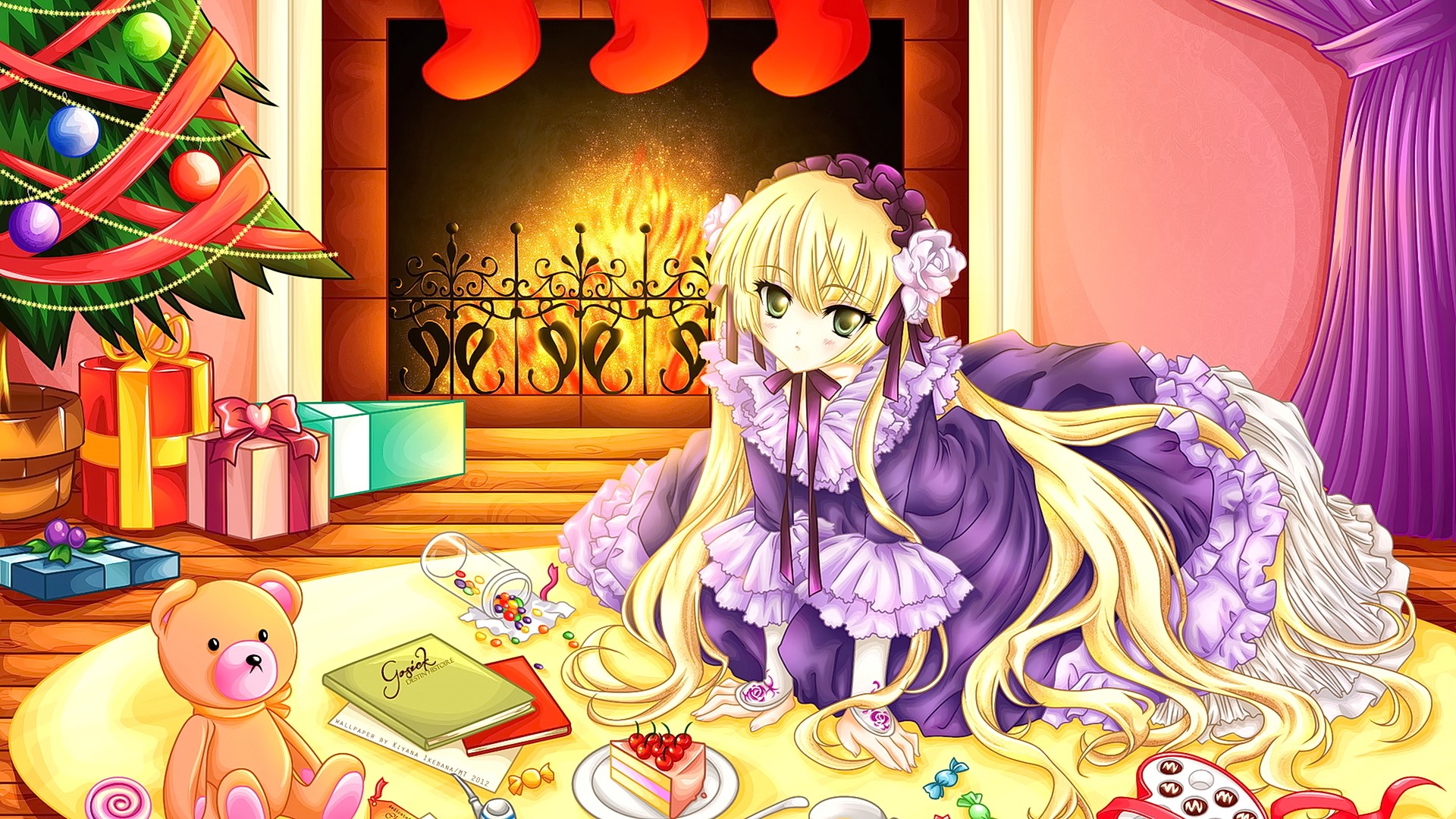 Anime Anime Girls Blonde Long Hair Looking At Viewer Hair Ornament Victorique De Blois Gosick 1920x1080