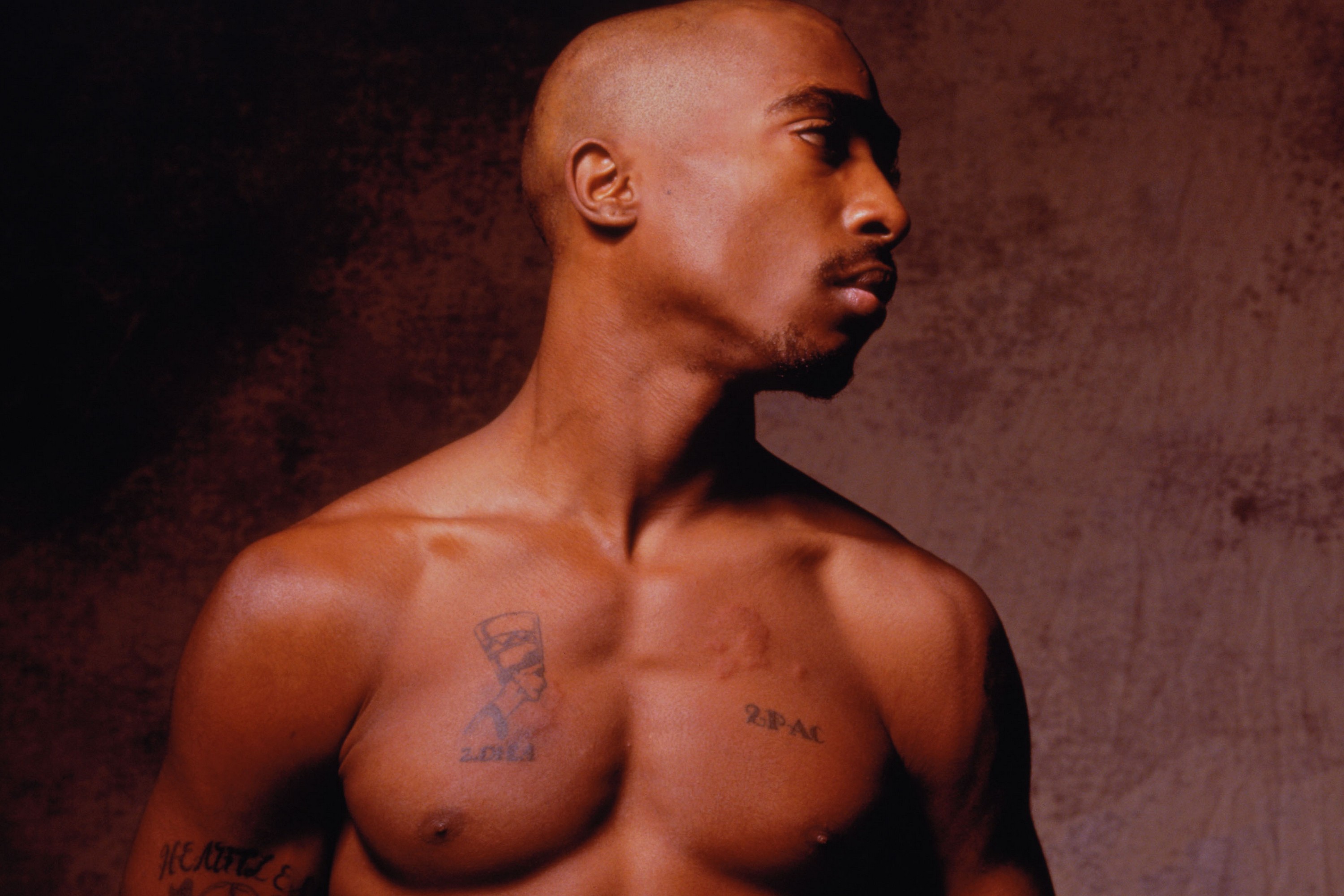 2Pac Musician Tattoo Men Makaveli Shirtless Tattoo 3000x2000