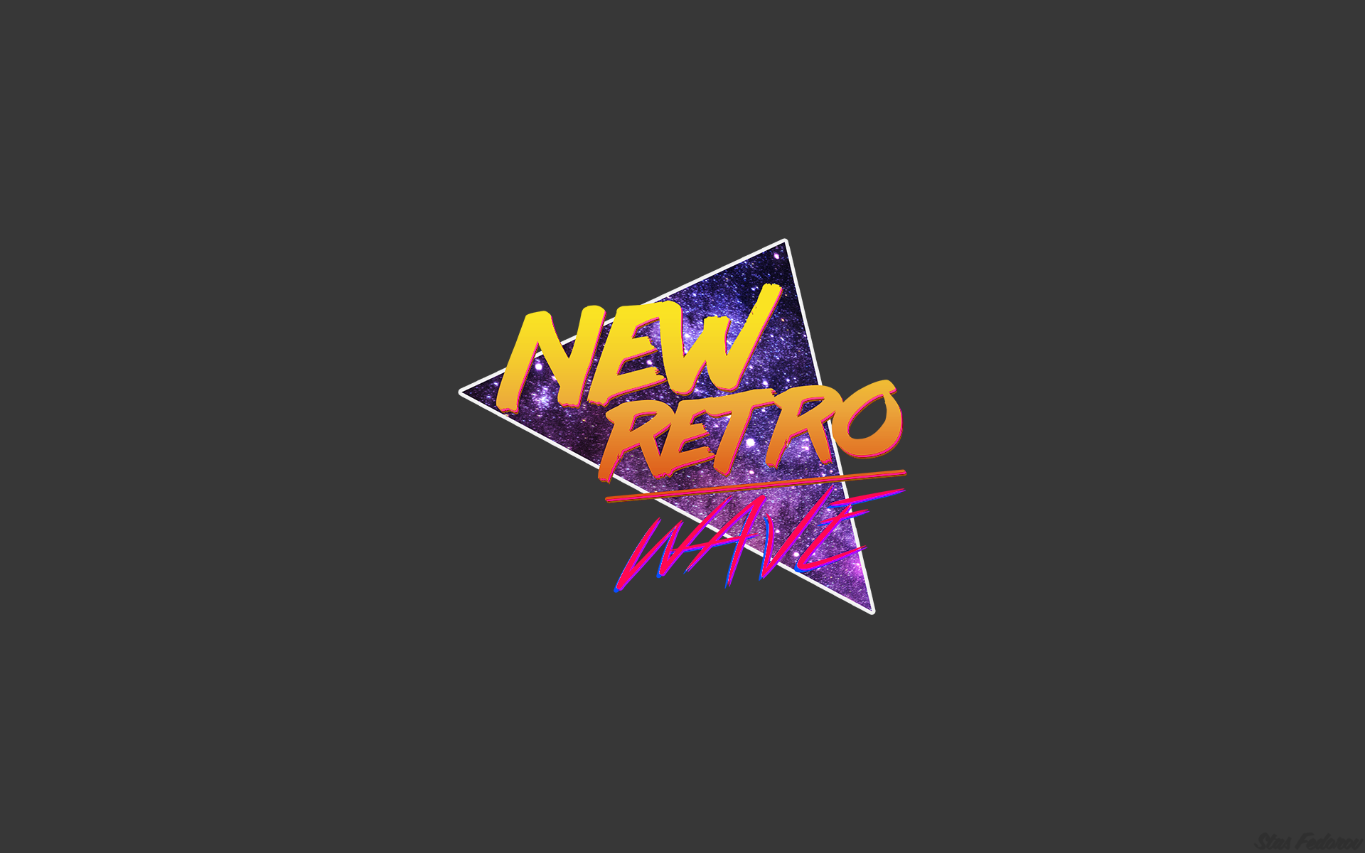 New Retro Wave Synthwave Typography Photoshop Neon 1980s 1920x1200
