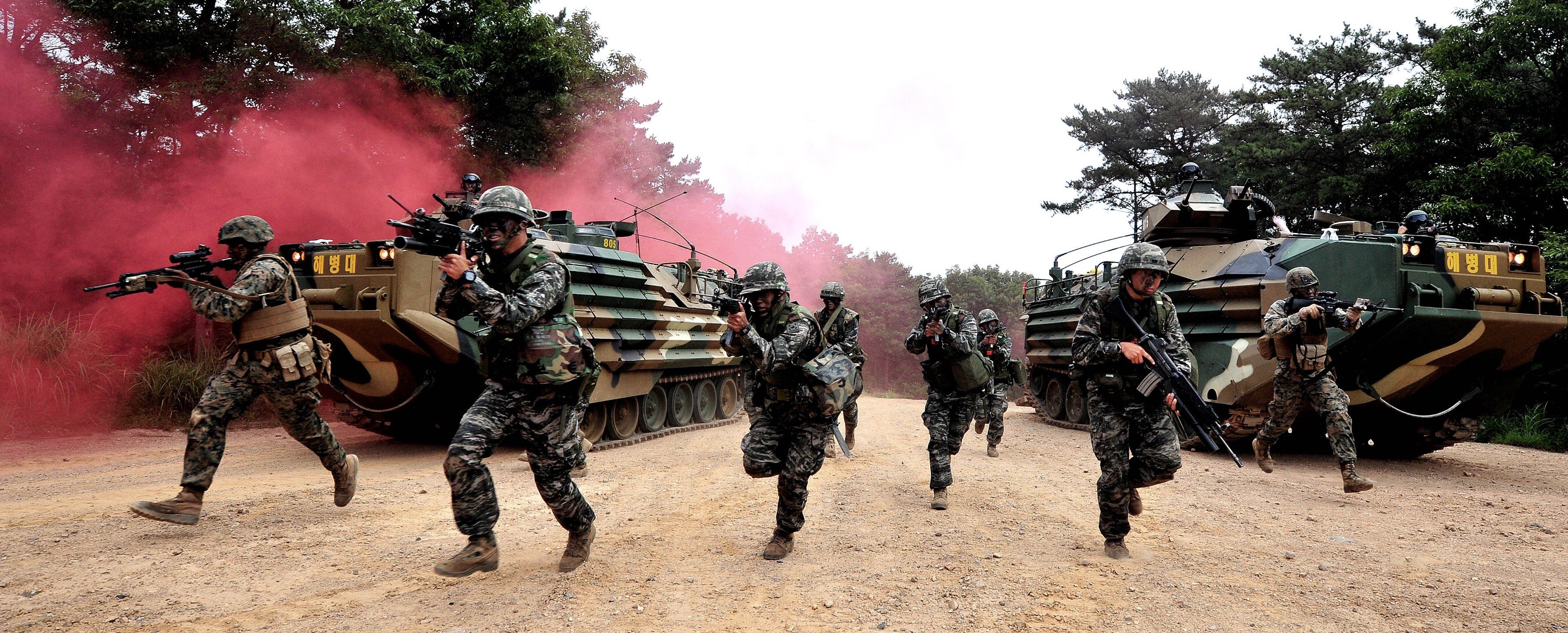 Military Soldier South Korea Republic Of Korea Armed Forces USMC 3567x1440