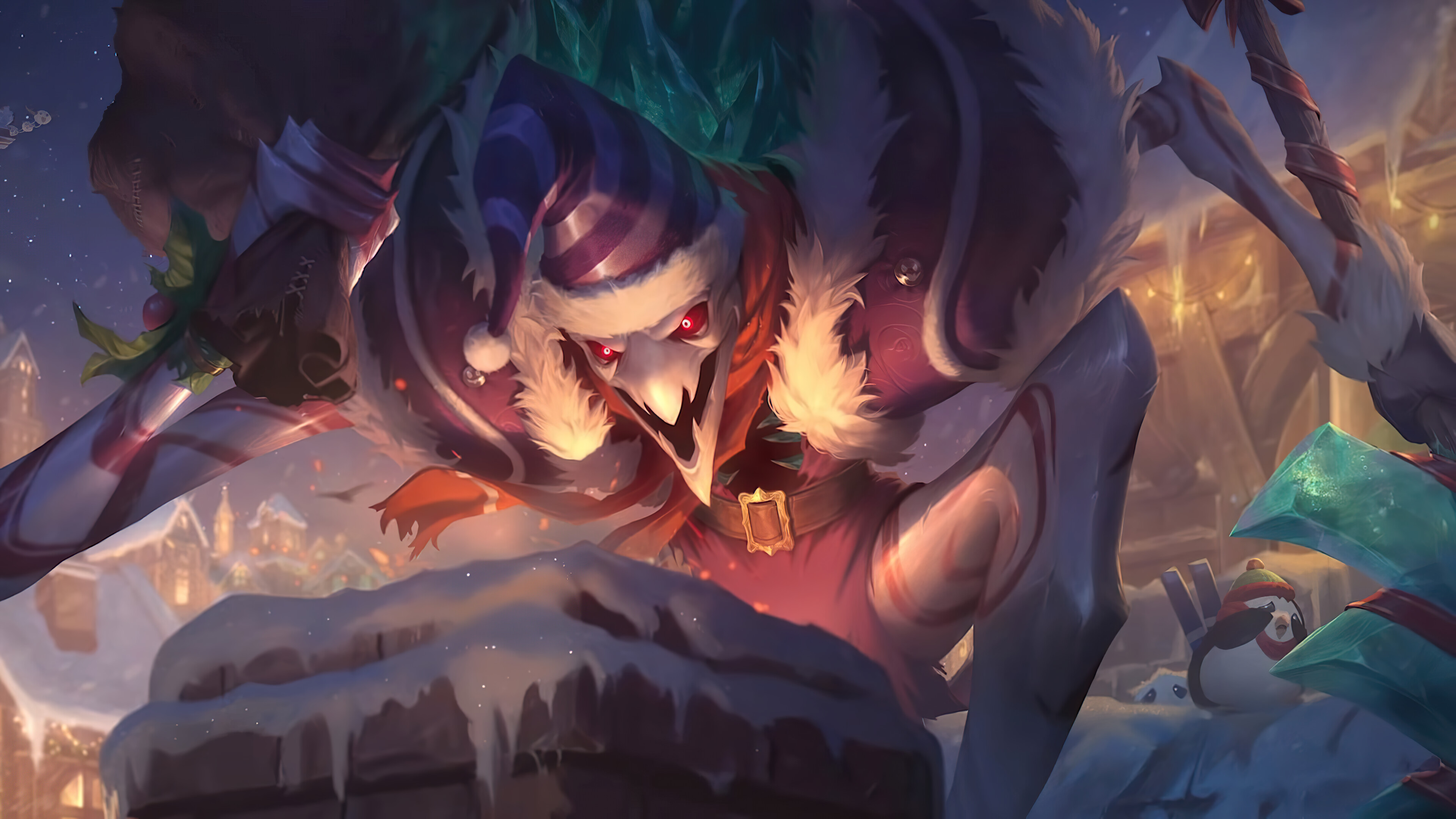 Fiddlesticks Dark Candy Apple League Of Legends Riot Games 3840x2160