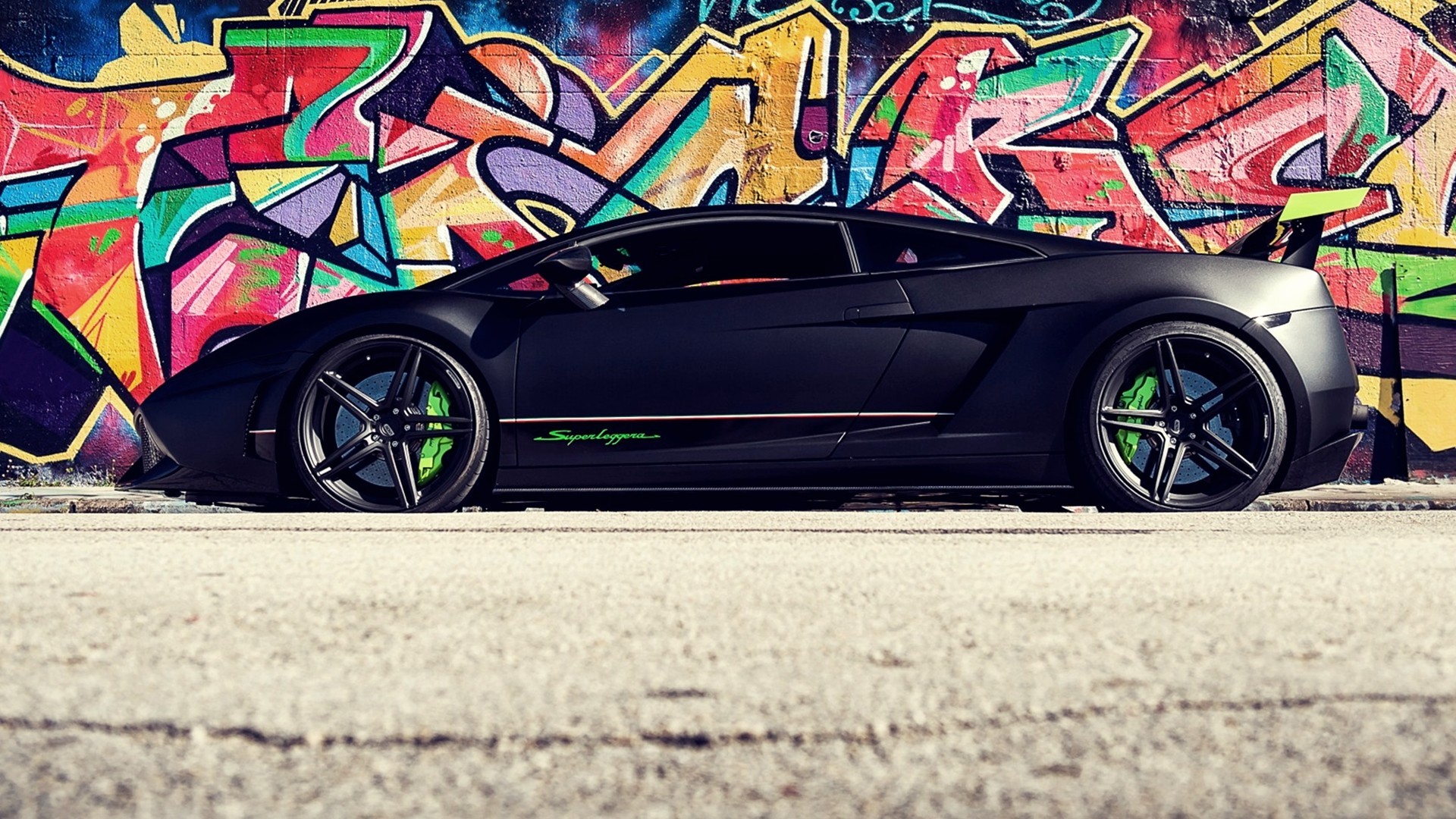 Lamborghini Gallardo Superleggera LP570 Graffiti Car 1920x1080