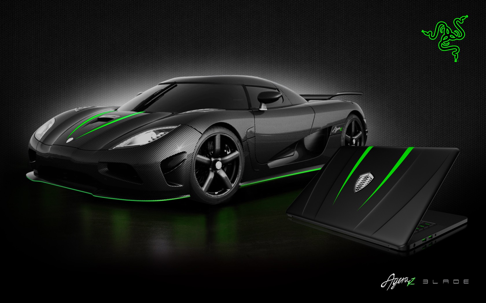 Razer Car Vehicle Laptop Black Cars 1680x1050