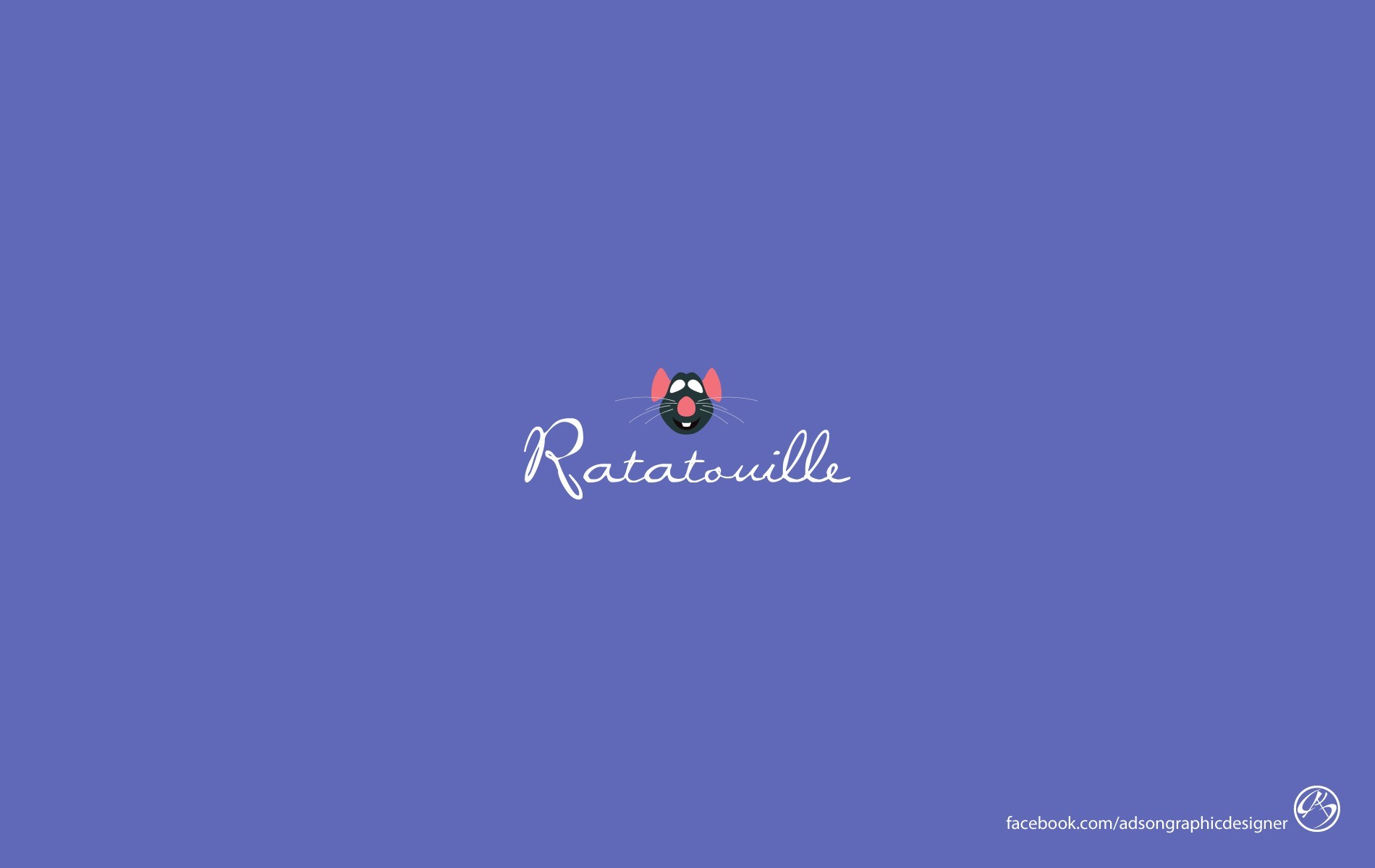 Minimalism Ratatouille Simple Background Blue Background 1900x1200