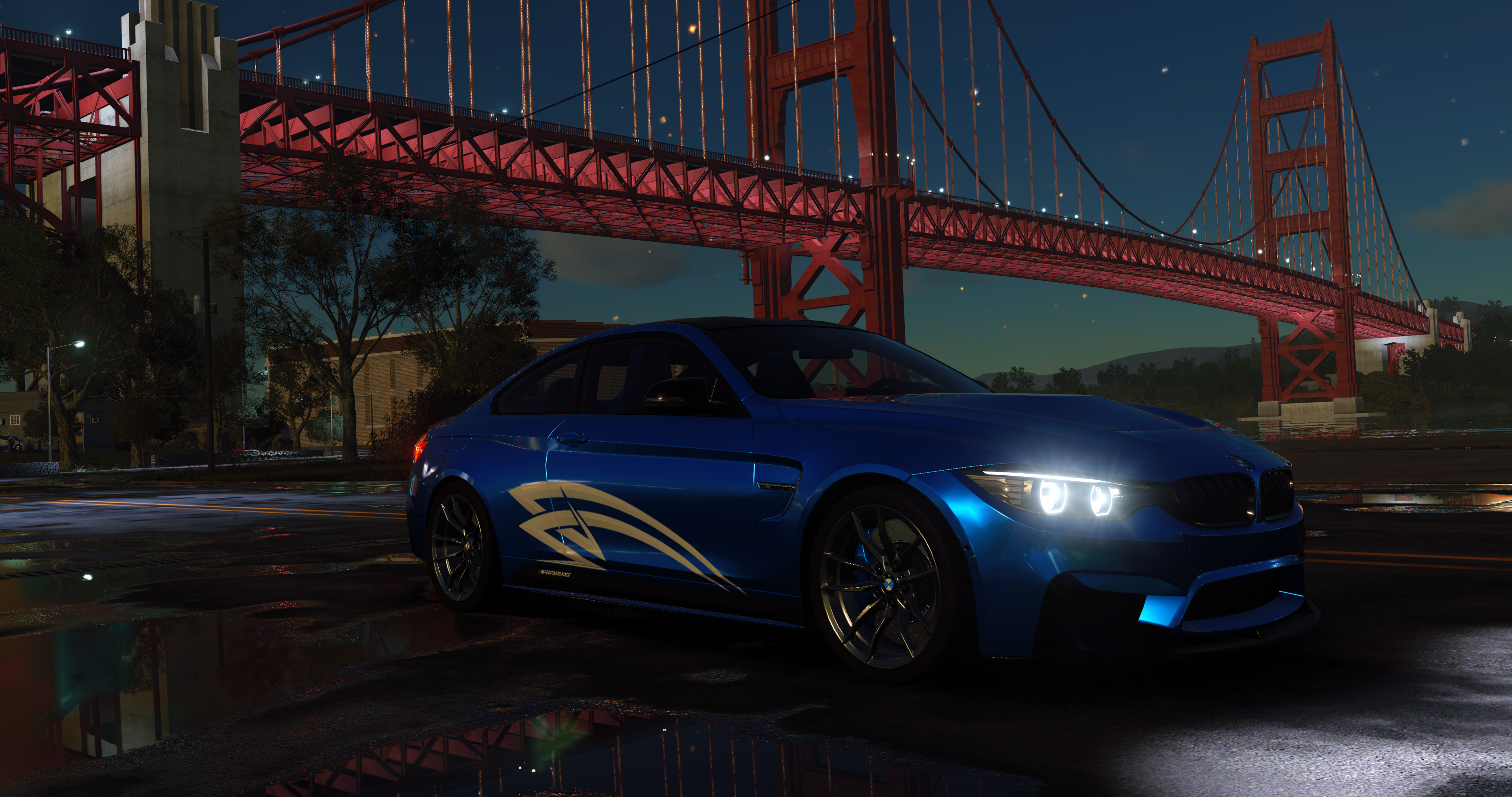Car The Crew The Crew 2 The Crew Wild Run Video Games Ubisoft BMW San Francisco Golden Gate Bridge B 4096x2160