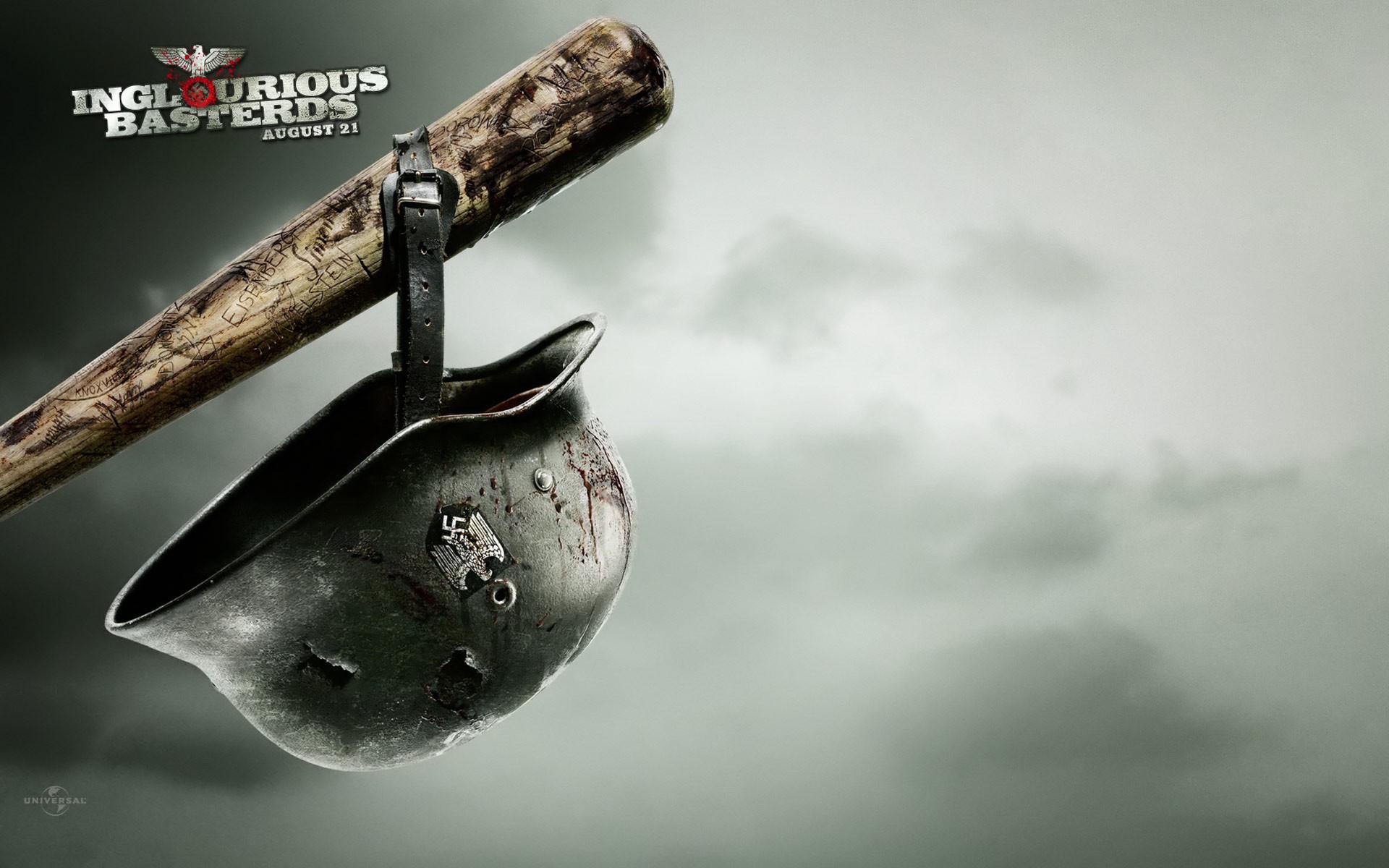 Movies Inglourious Basterds Baseball Bat Helmet 1920x1200