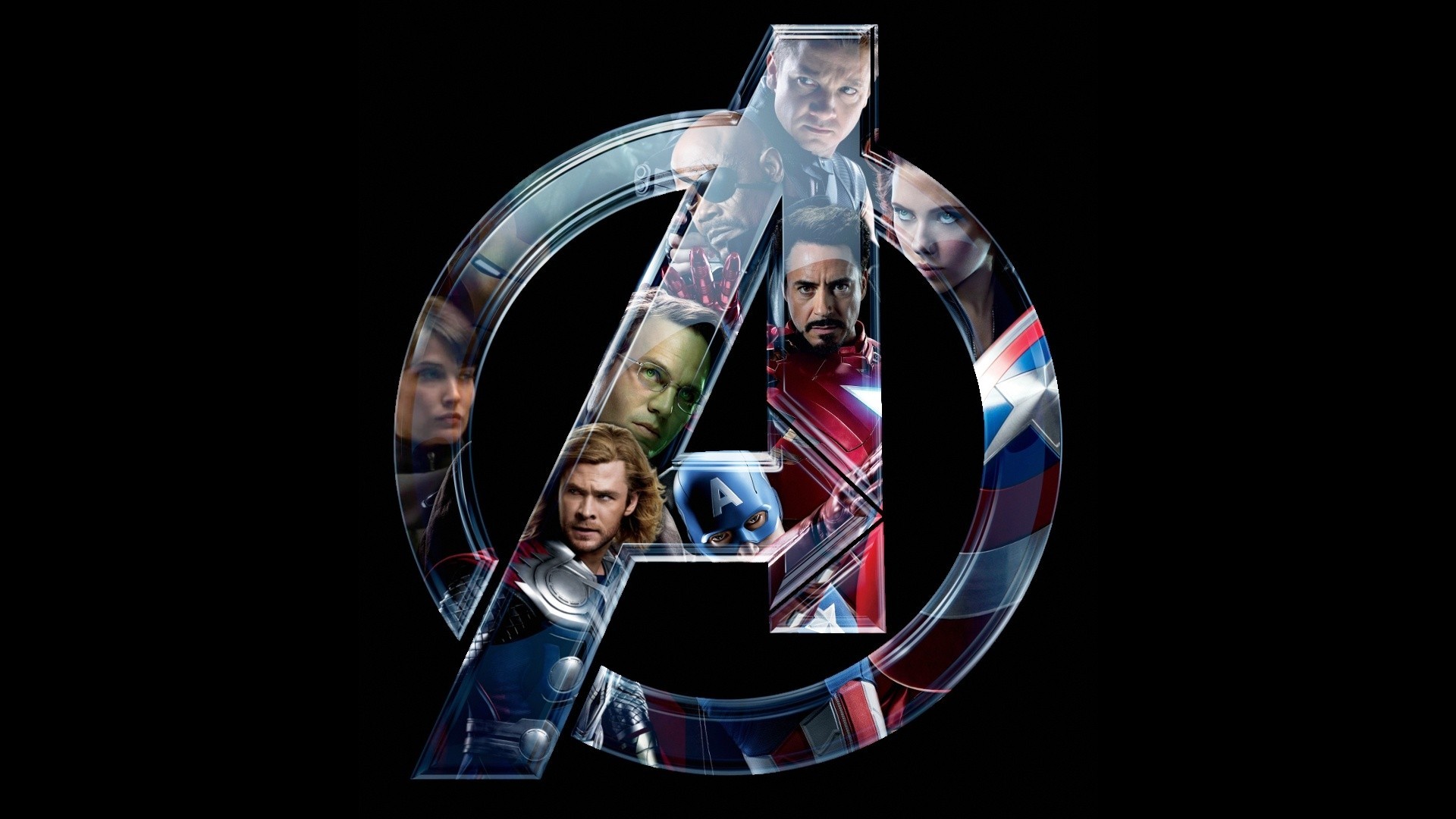 The Avengers Black Widow Scarlett Johansson Thor Iron Man Captain America Hulk Bruce Banner Nick Fur 1920x1080
