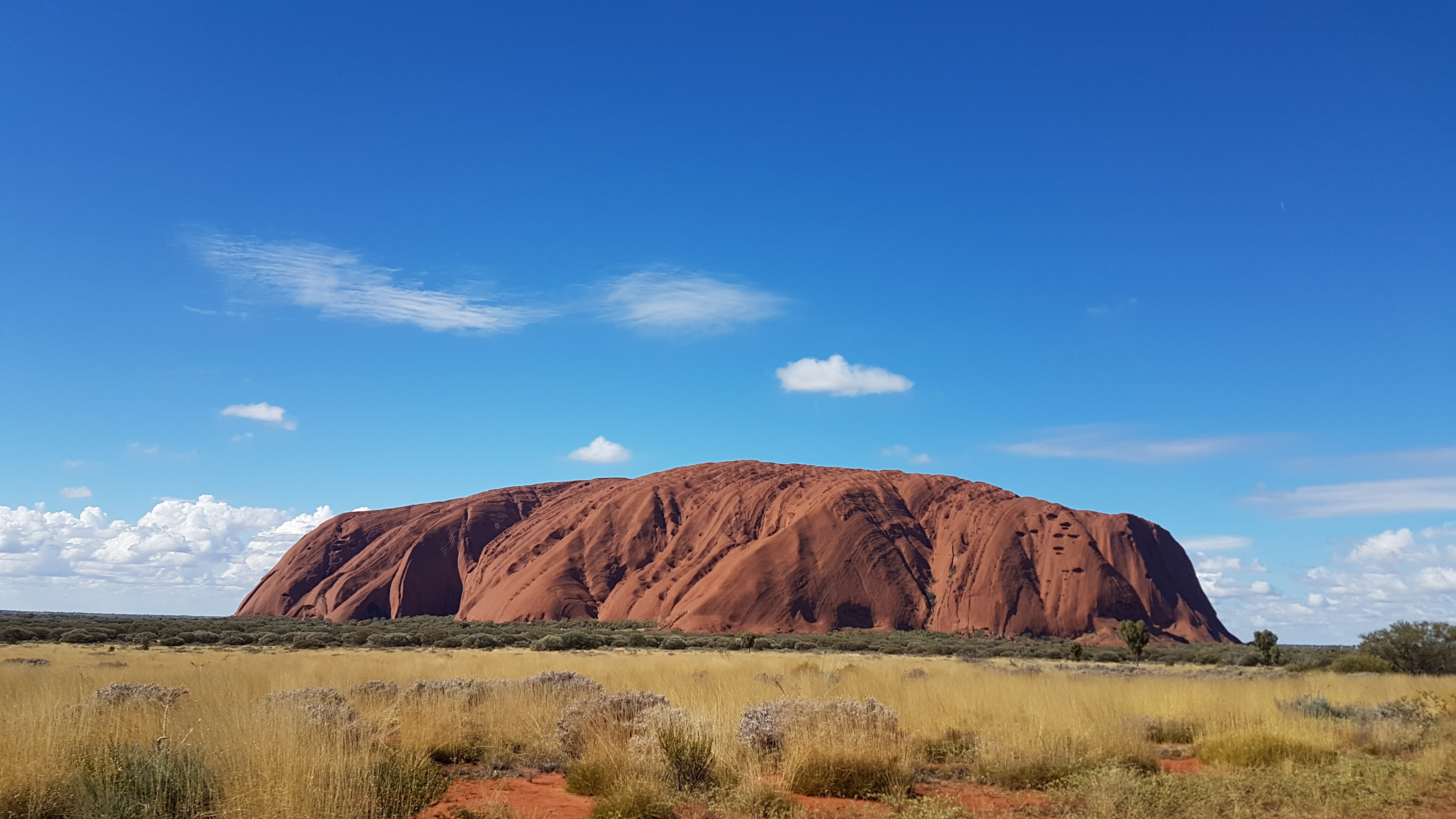 Landscape Desert Rock Ayers Rock Australia Uluru Outback 4032x2268
