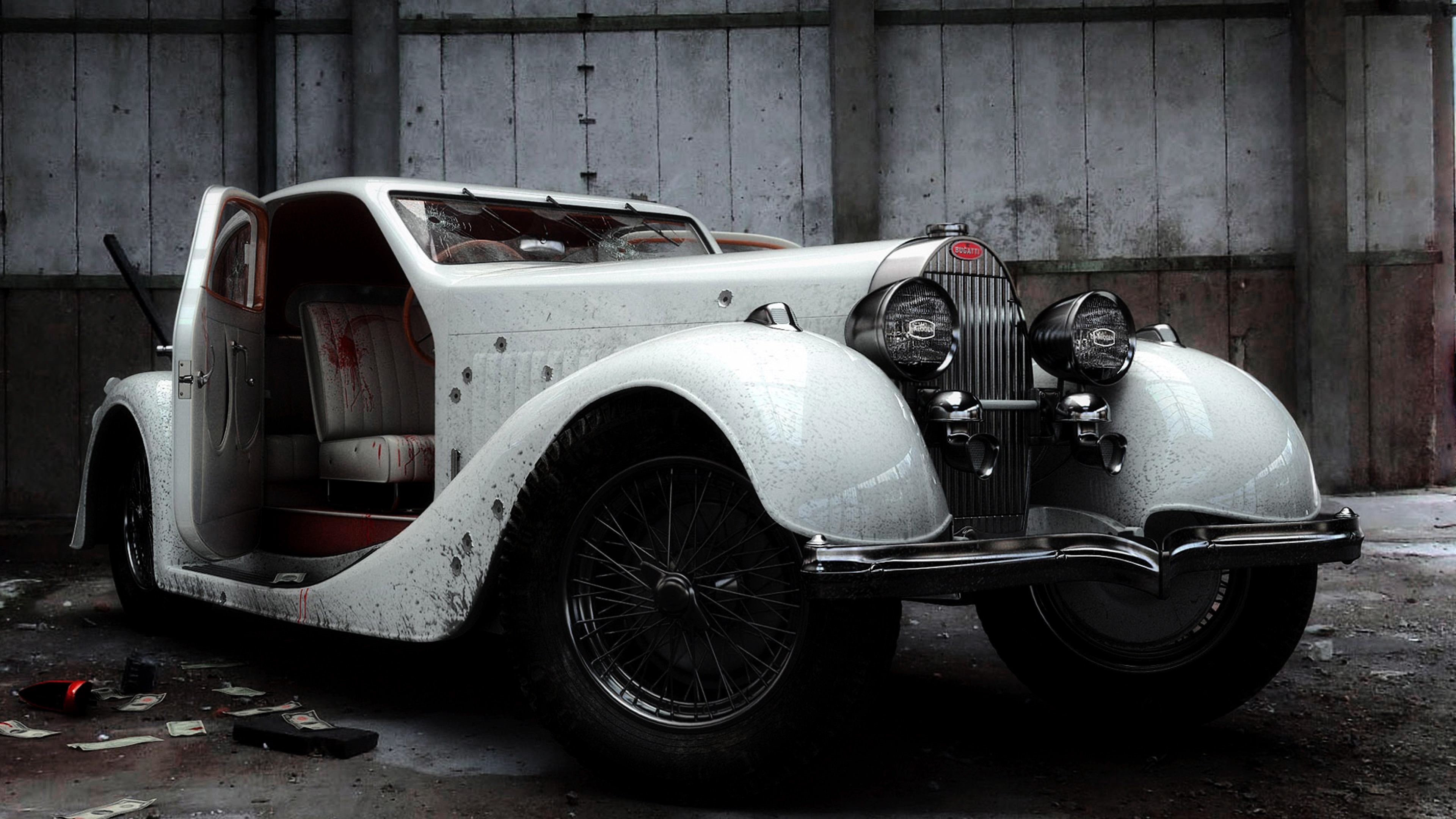 Gangsters Bugatti Car Vintage Car 3840x2160