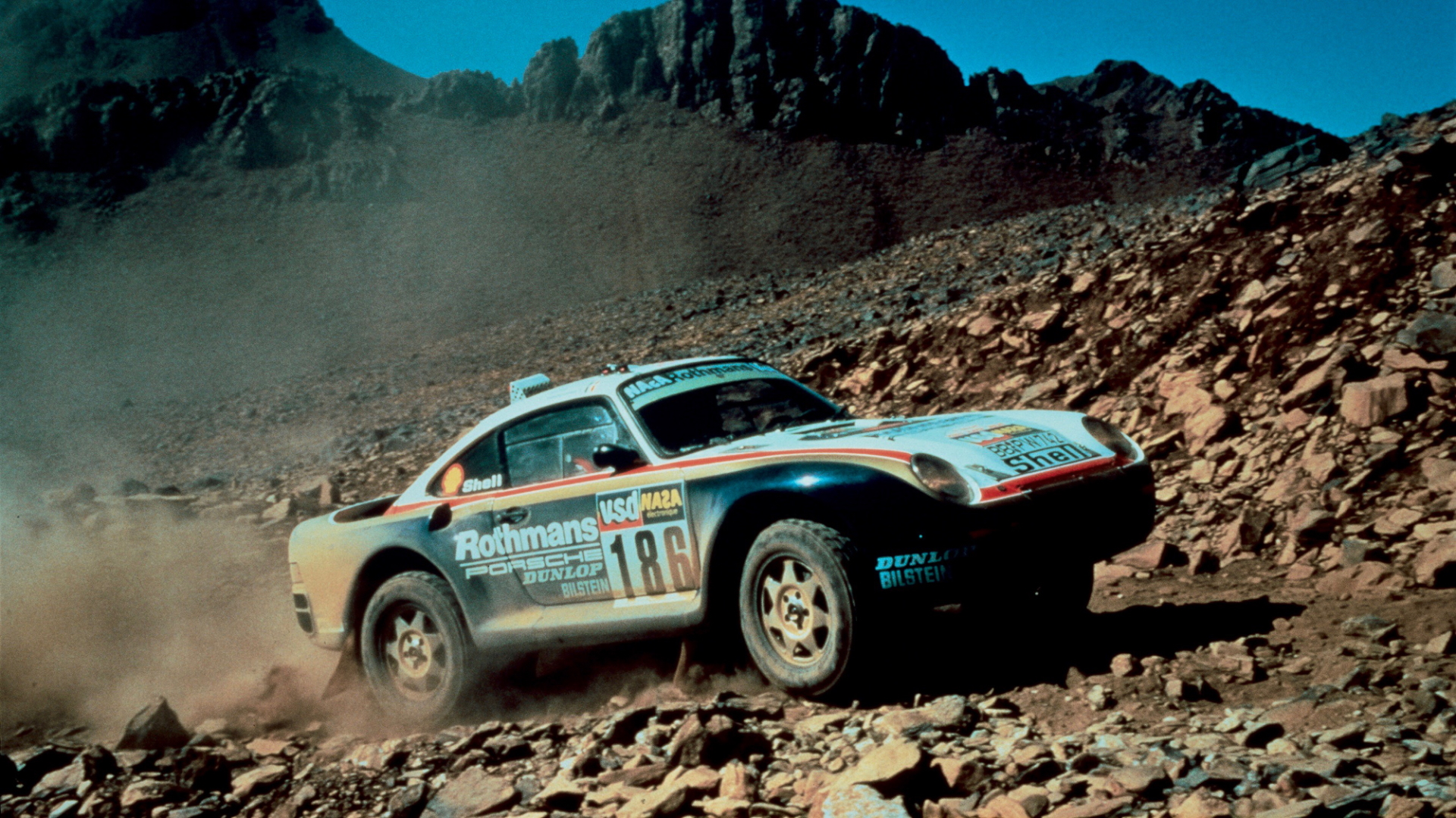 Porsche 959 Rally Cars Desert Dakar Rally Group B 1920x1080