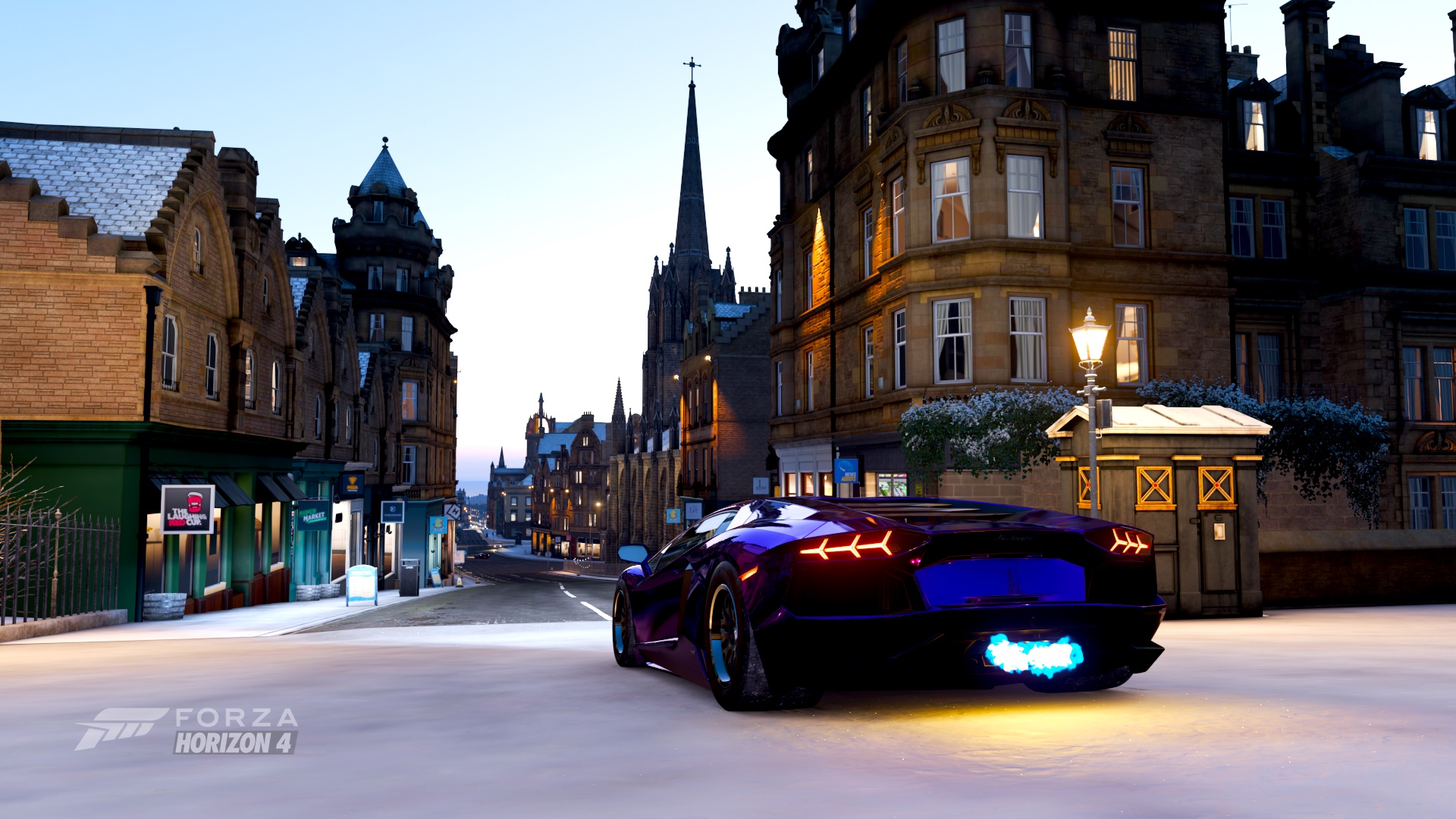Forza Horizon 4 Lamborghini Lamborghini Aventador LP750 4 SV Edinburgh Video Games 1920x1080