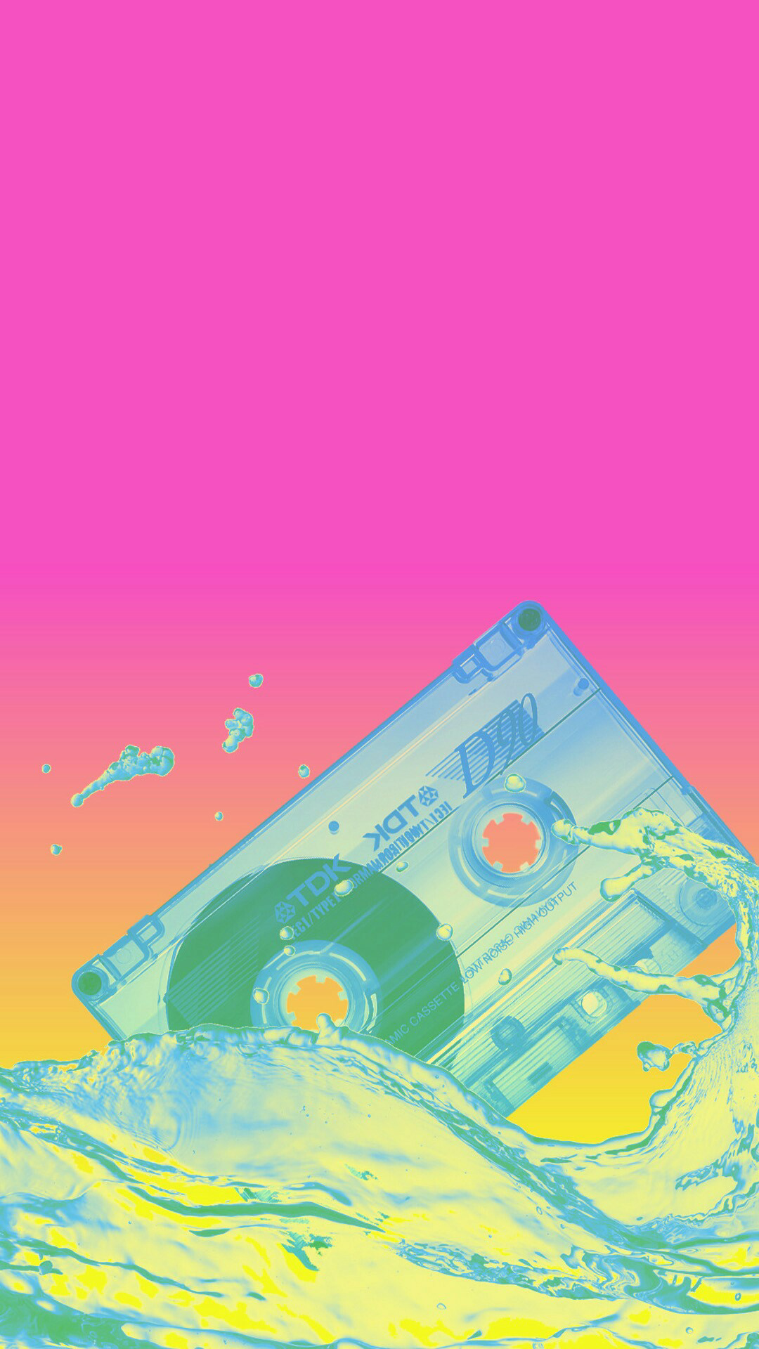 Cassette Tape Vaporwave Pink 1080x1920
