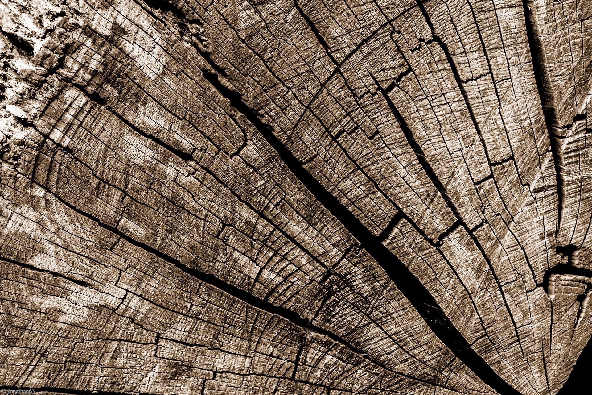 Wood Wooden Surface Pattern Texture Brown Cracked Sepia 1920x1280