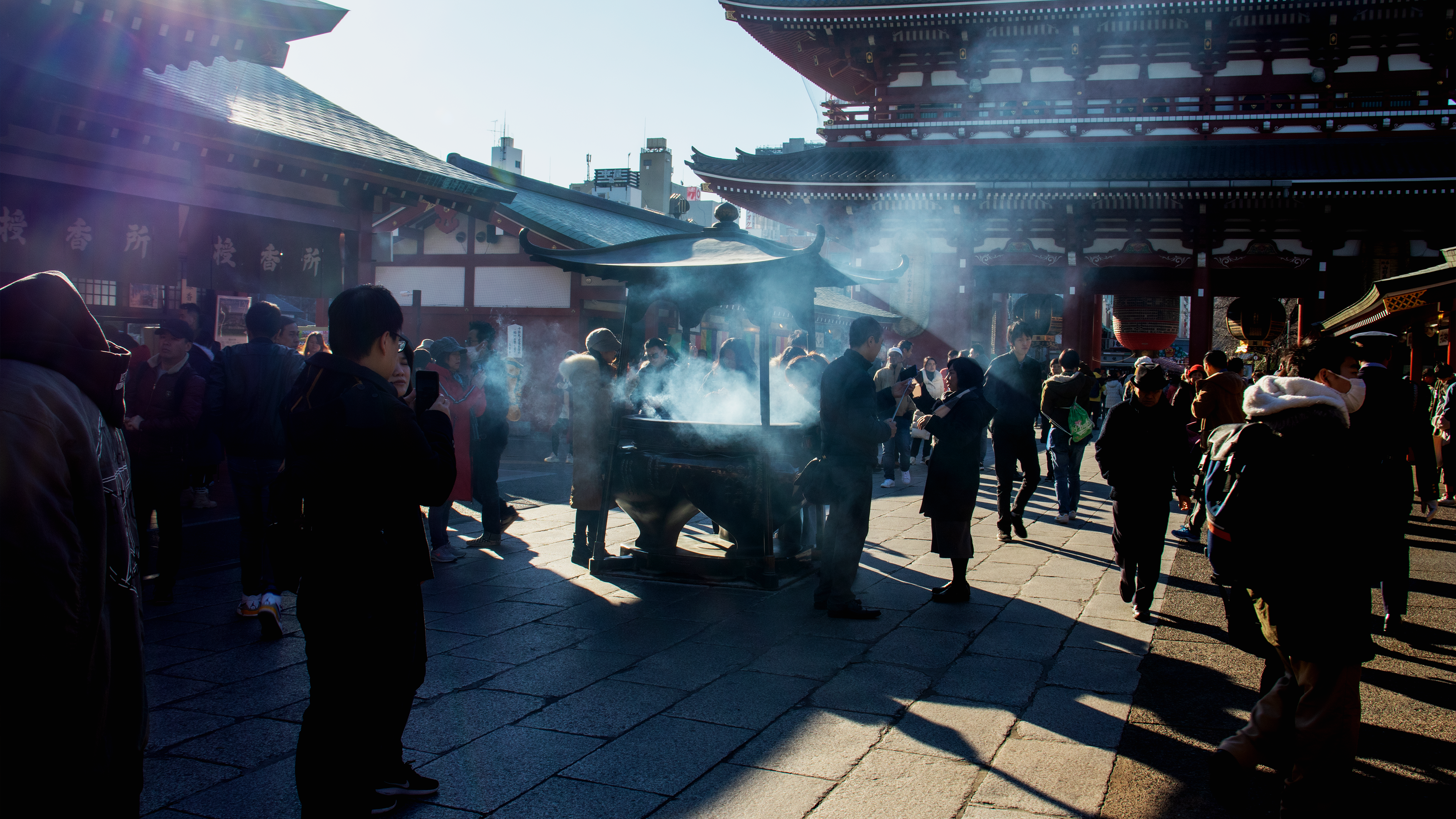 Senso Ji Insence People Temple Asakusa China 4320x2430