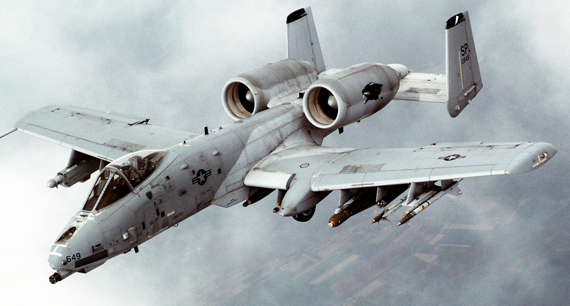 Fairchild Republic A 10 Thunderbolt Ii Jet Fighter Airplane A10 Warthog Airplane Military Aircraft A 2353x1266