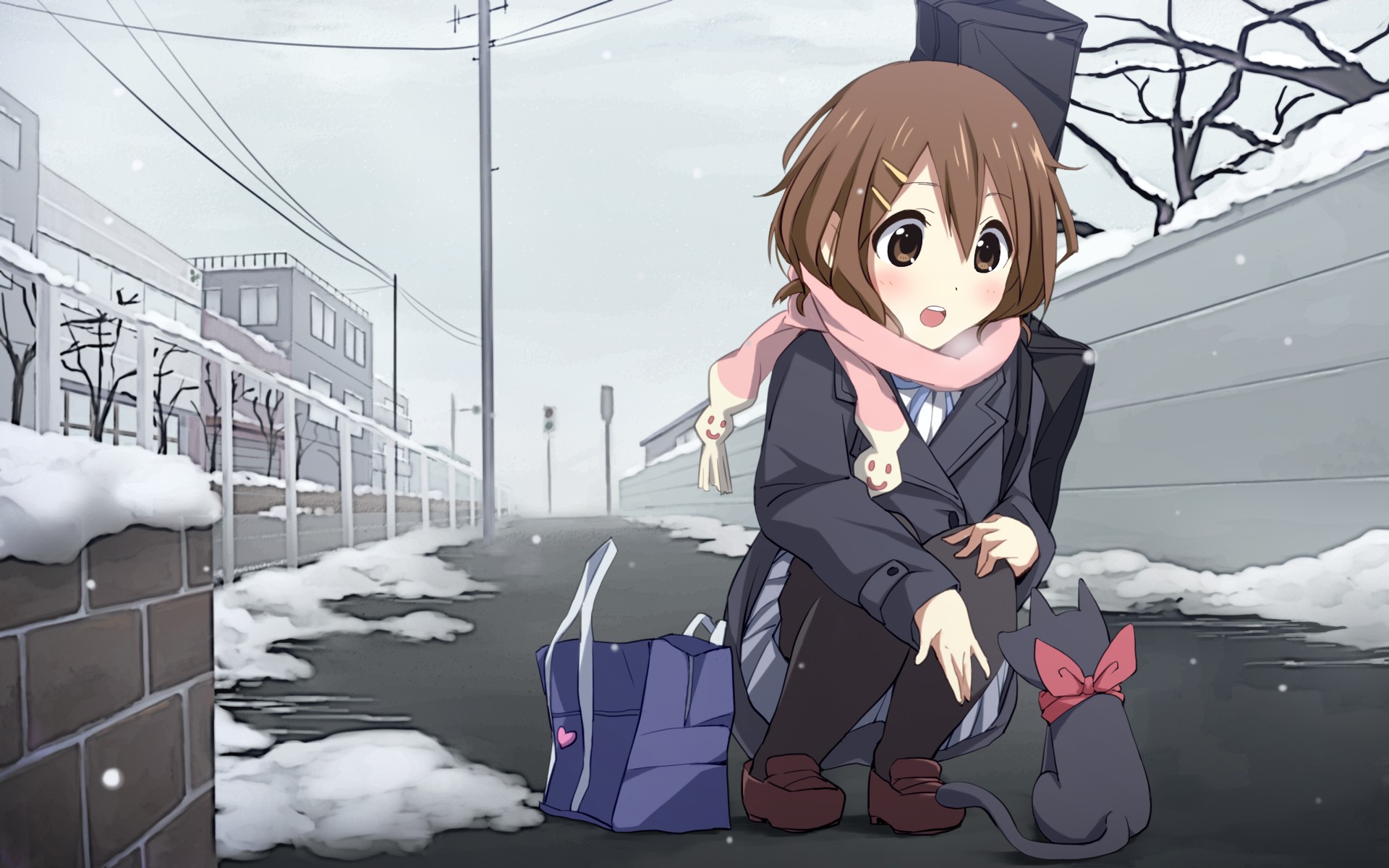 Anime Anime Girls K ON Sakamoto Hirasawa Yui Nichijou 1920x1200