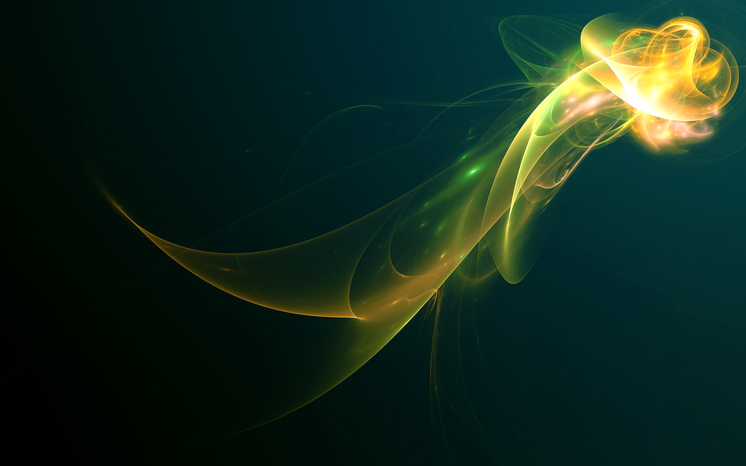 Abstract Yellow 2560x1600