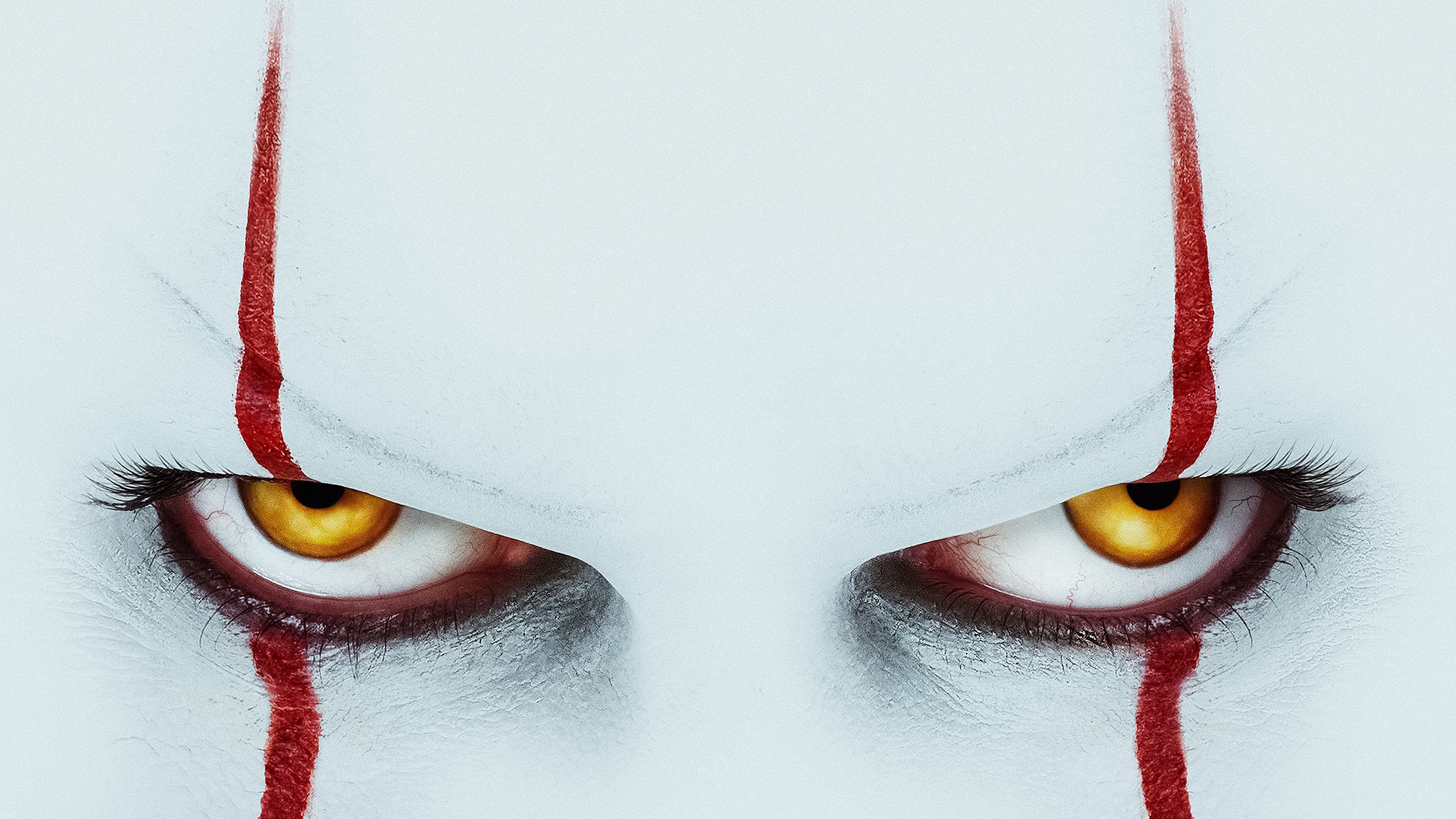It Movie Pennywise Movies Clown Yellow Eyes Creature Horror Frontal View 3840x2160