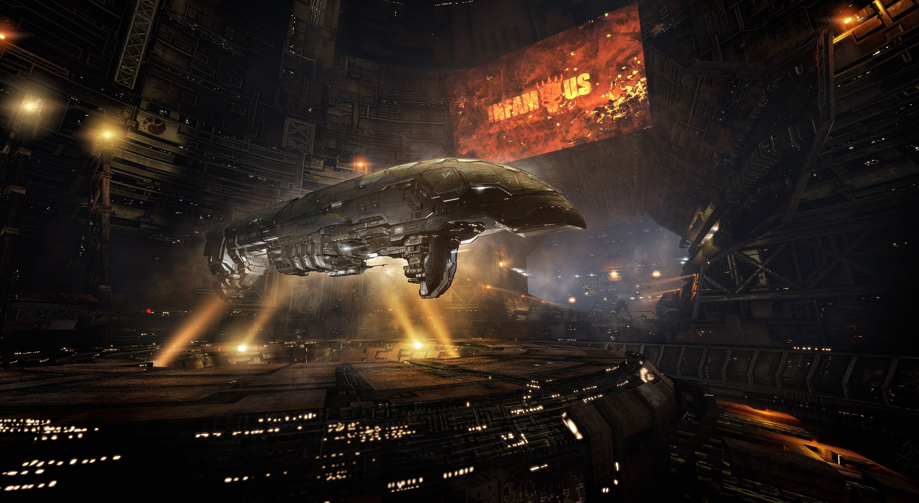 Video Games Science Fiction Futuristic Spaceship EVE Online Amarr 3000x1642