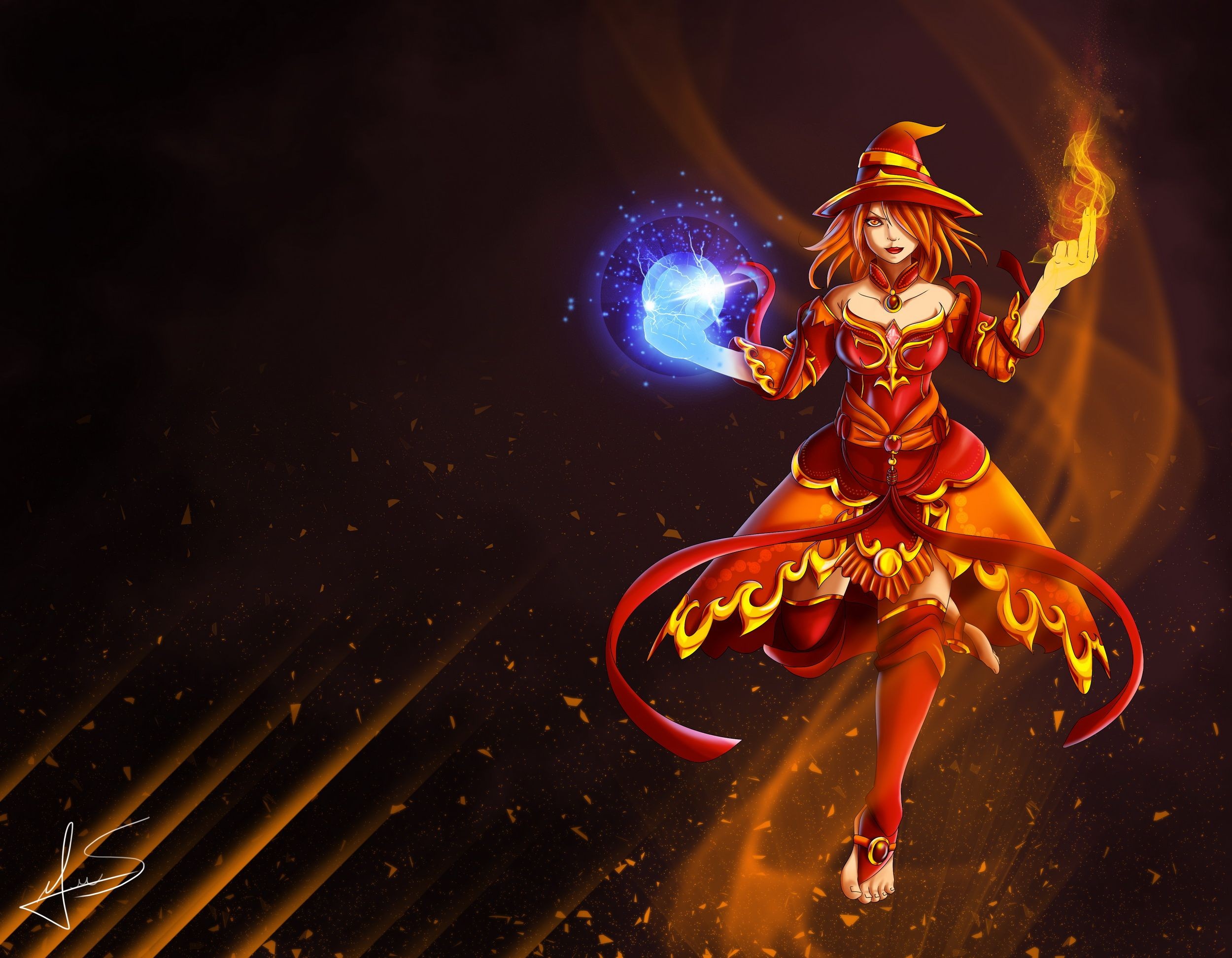 Dota Defense Of The Ancient Lina 2500x1944