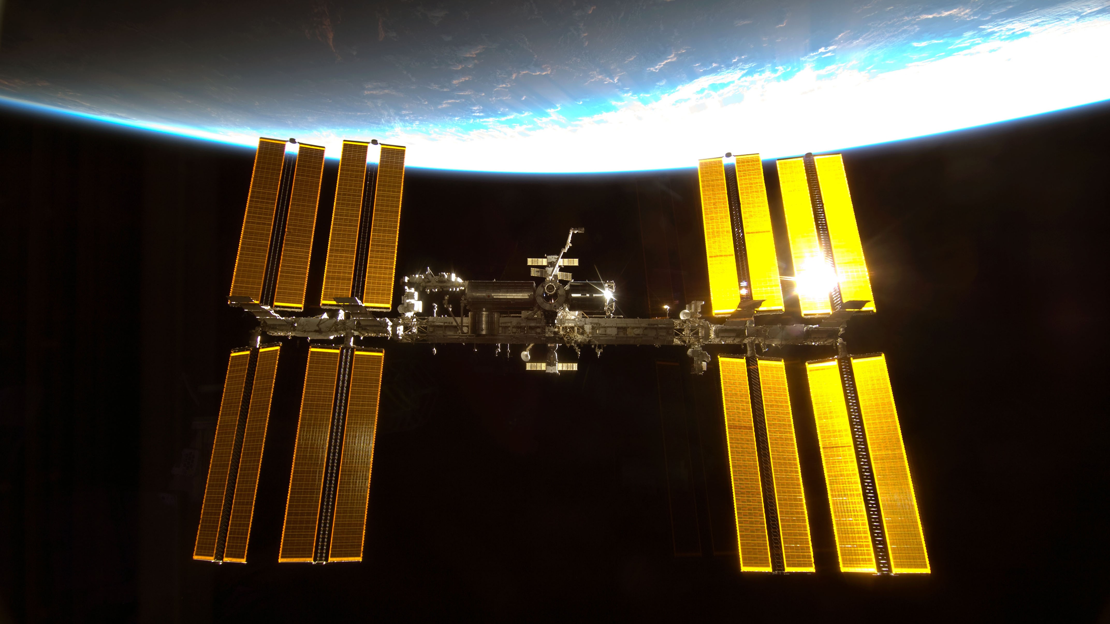 International Space Station Space Space Station Science Orbital Stations 4288x2412