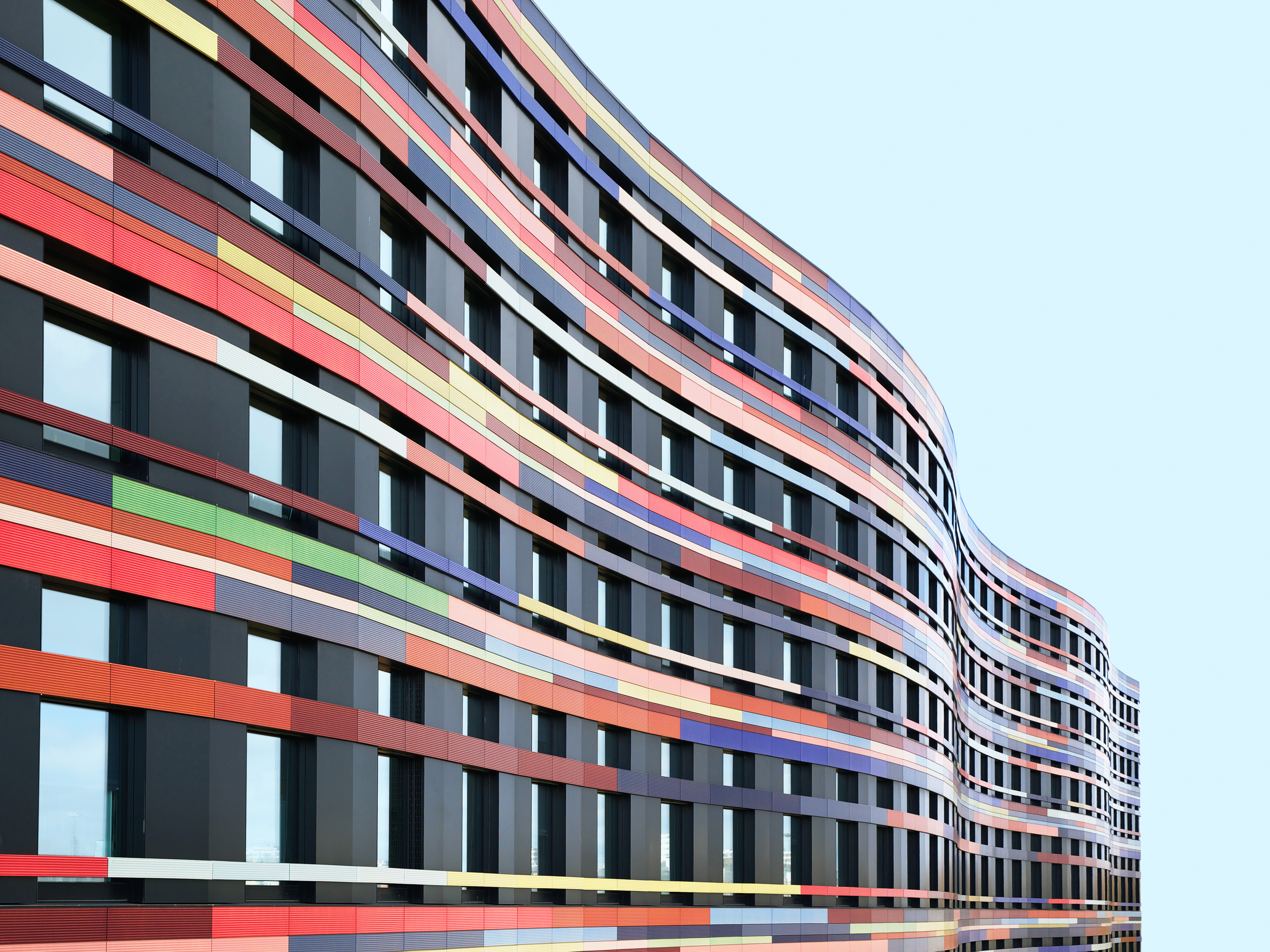 Architecture Window Colorful Building Office Wavy 5464x4096