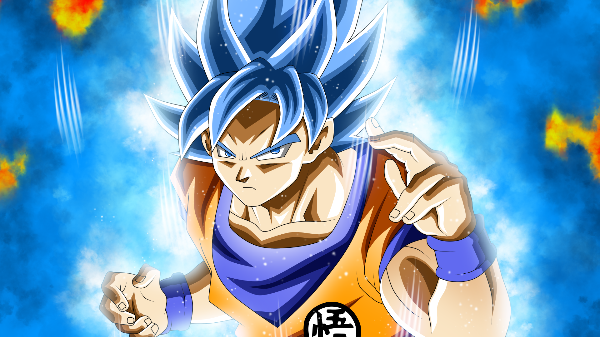 Dragon Ball Super Dragon Ball Son Goku Super Saiyajin Blue Blue Cyan 1920x1080