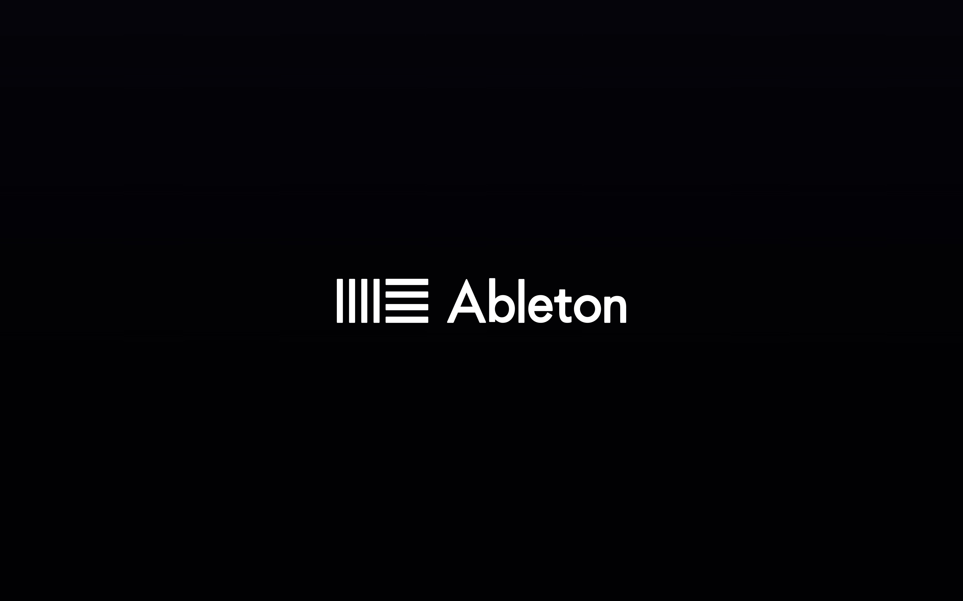 Music Daw Ableton Black Logo Minimalism 3840x2400