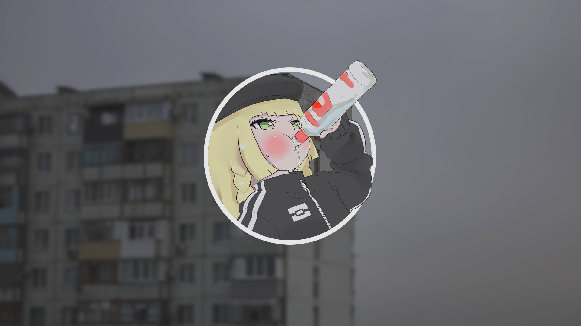 Gopnik Anime Anime Girls Russia Vodka Adidas Slavic 1920x1080