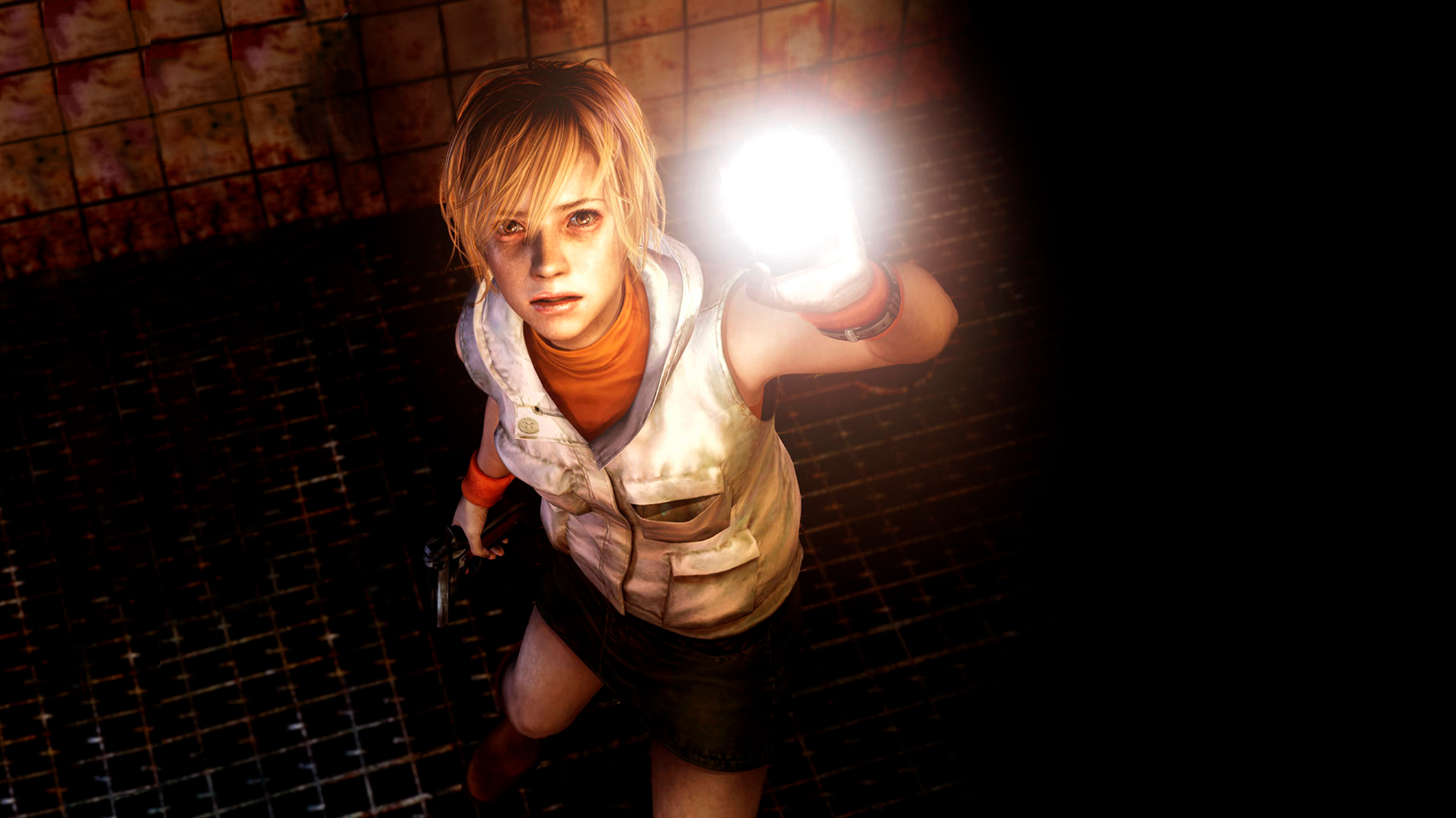Silent Hill Silent Hill 3 Heather Mason Video Games Blonde Horror Flashlight Video Game Horror 2120x1192