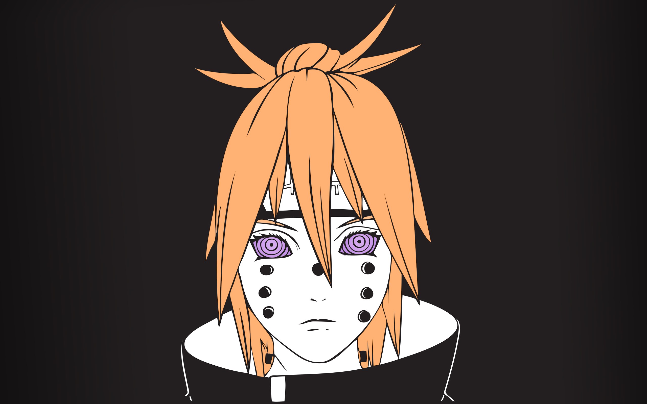 Pein Simple Background Simple Background Vector Naruto Shippuuden Frontal View 2560x1600