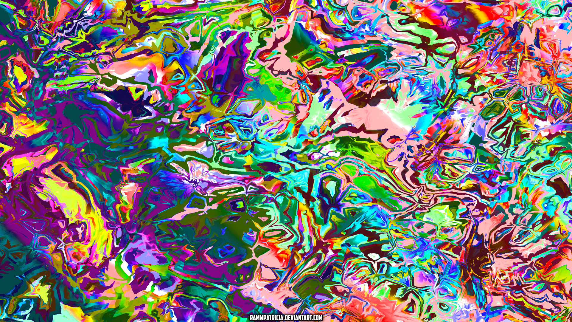 Digital Digital Art RammPatricia Iridescent Colorful 1920x1080