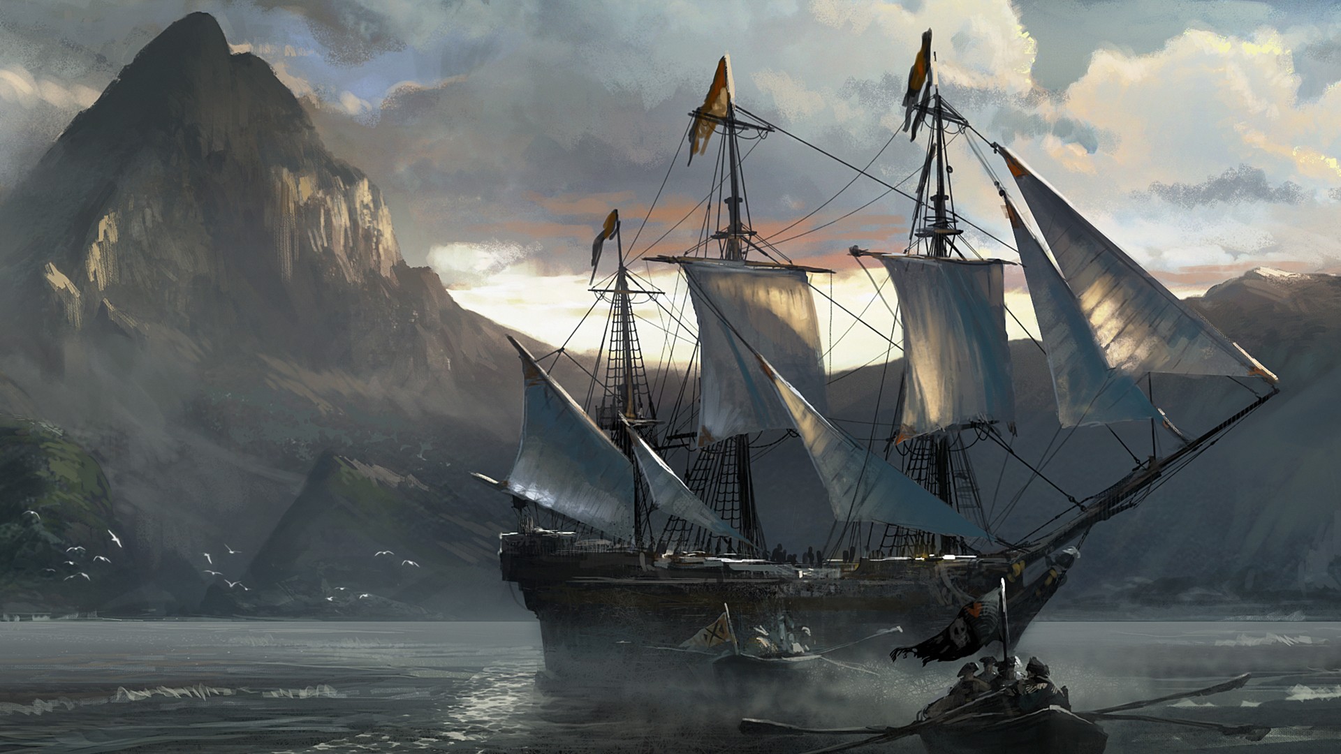 Pirates Video Games Assassins Creed Black Flag 1920x1080