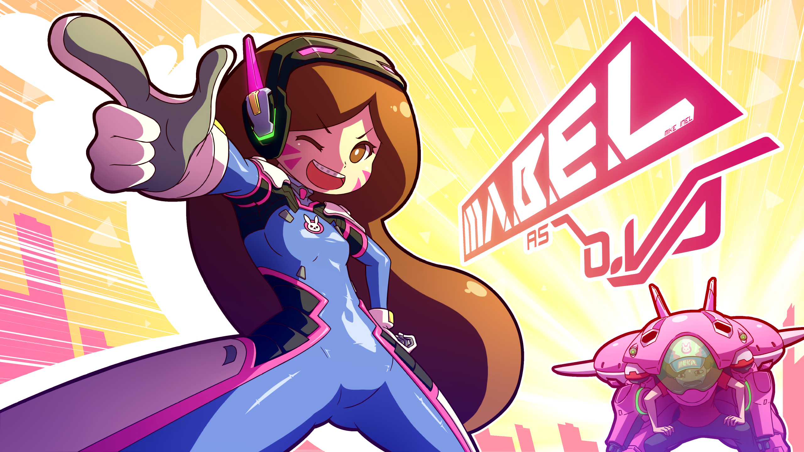 Overwatch Gravity Falls Mabel Pines Stanley Pines Crossover 2560x1440
