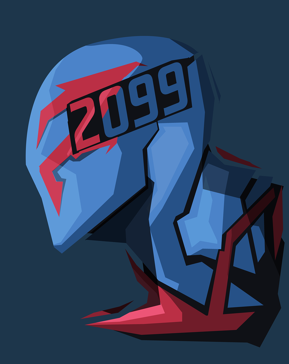 Spider Man 2099 Marvel Comics Blue Background 1200x1510