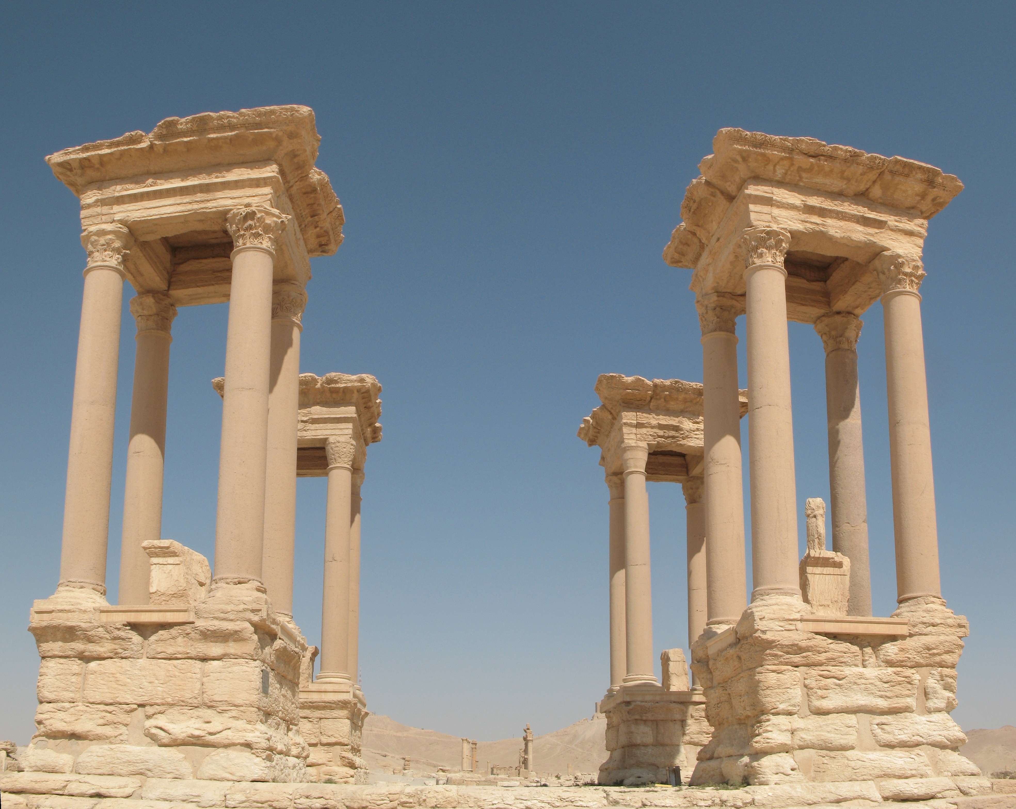 Ancient Ruins Landscape Syria 3937x3138