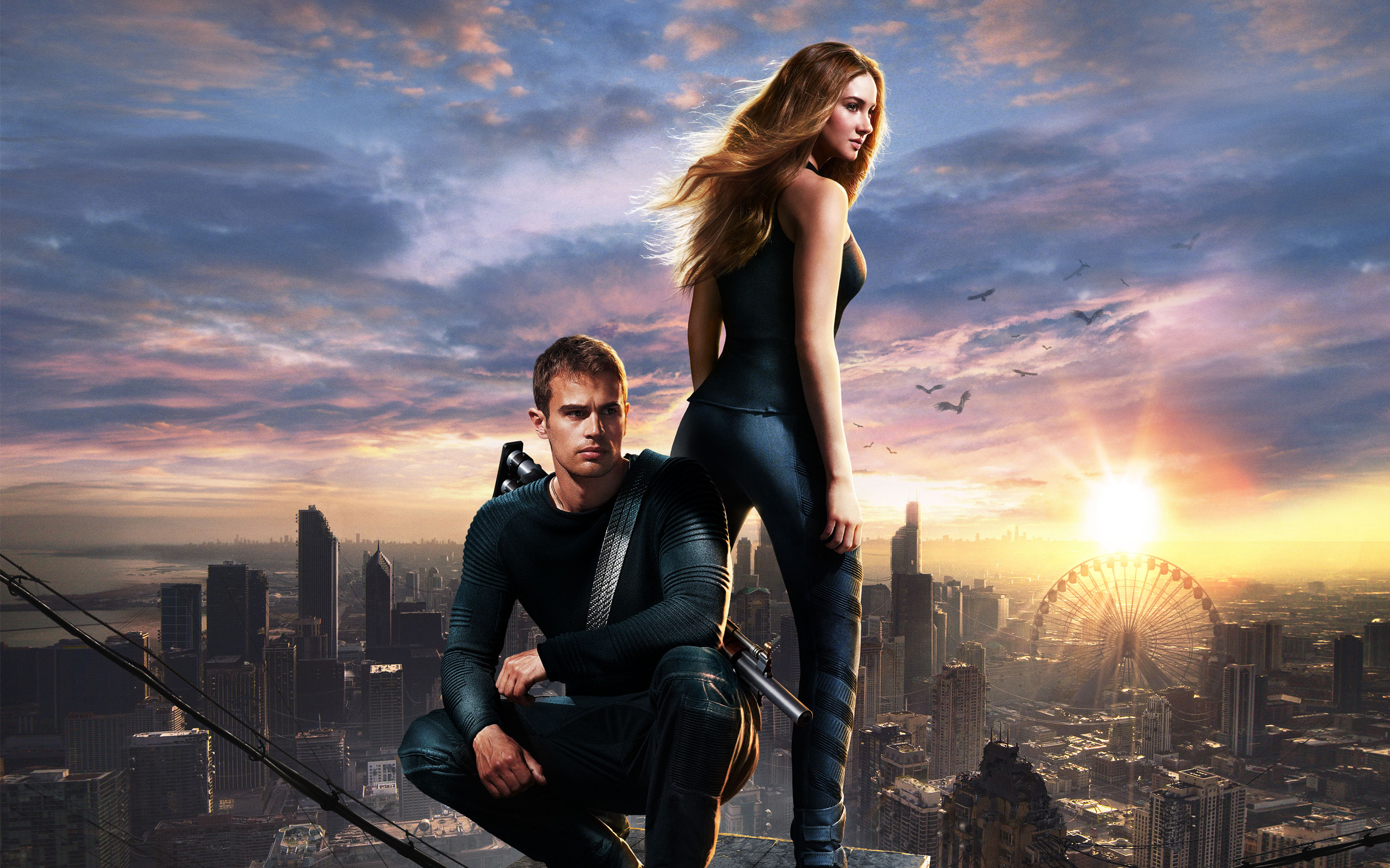 Divergent Movie Shailene Woodley Theo James 2880x1800