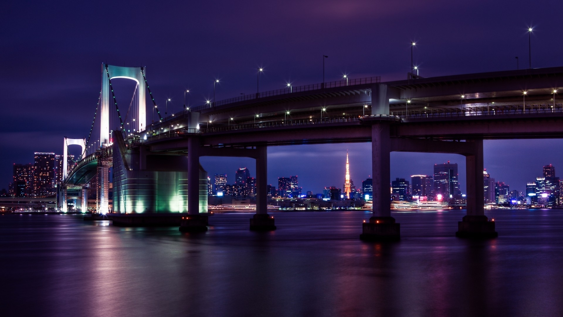 Man Made Rainbow Bridge 1920x1080