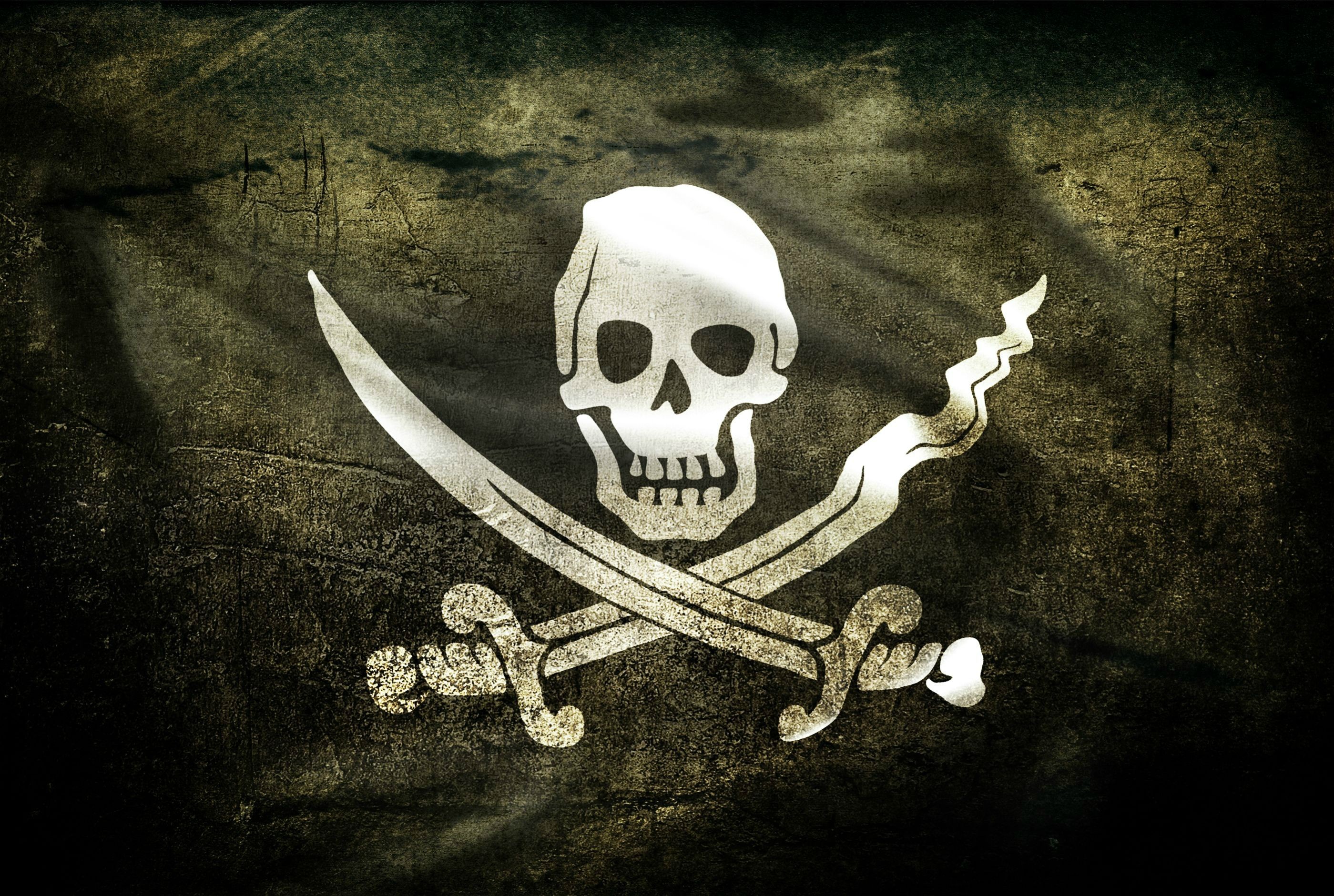Pirates Jolly Roger Skull Flag 2799x1881