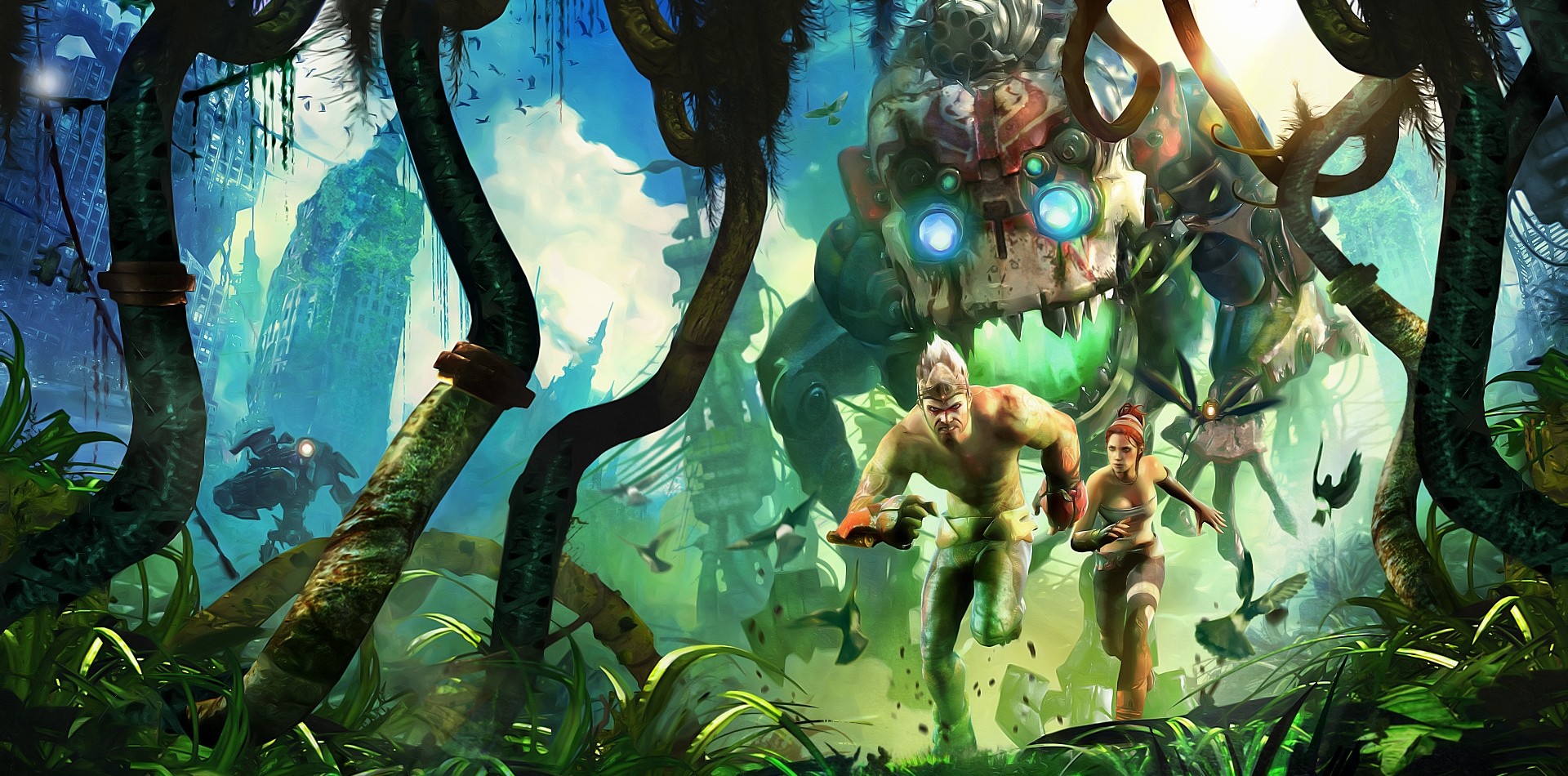 Enslaved Odyssey To The West Video Games Video Game Art 1920x950