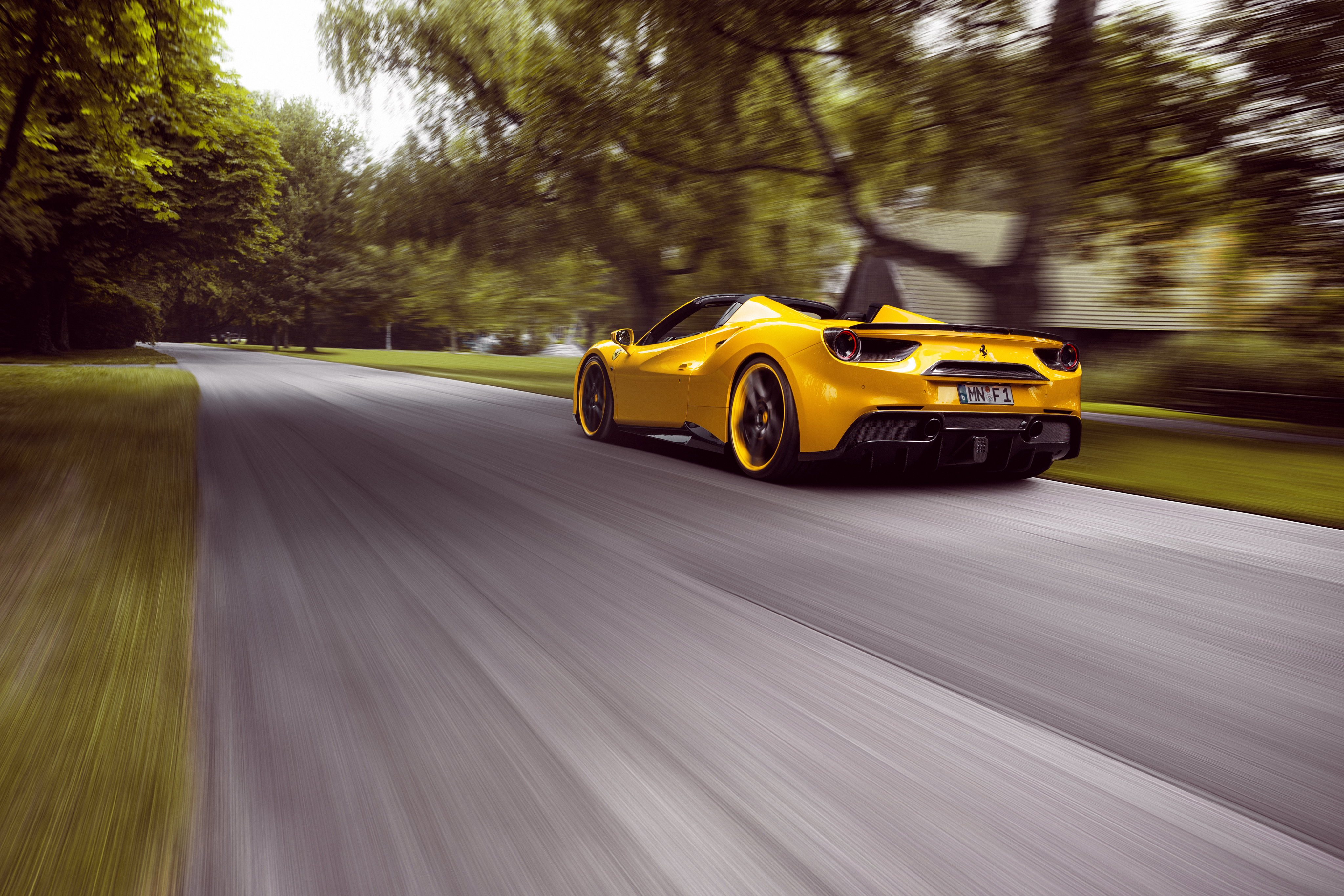 Ferrari 488 Spider Ferrari 488 Ferrari Yellow Car Car Vehicle Supercar Sport Car 4096x2731